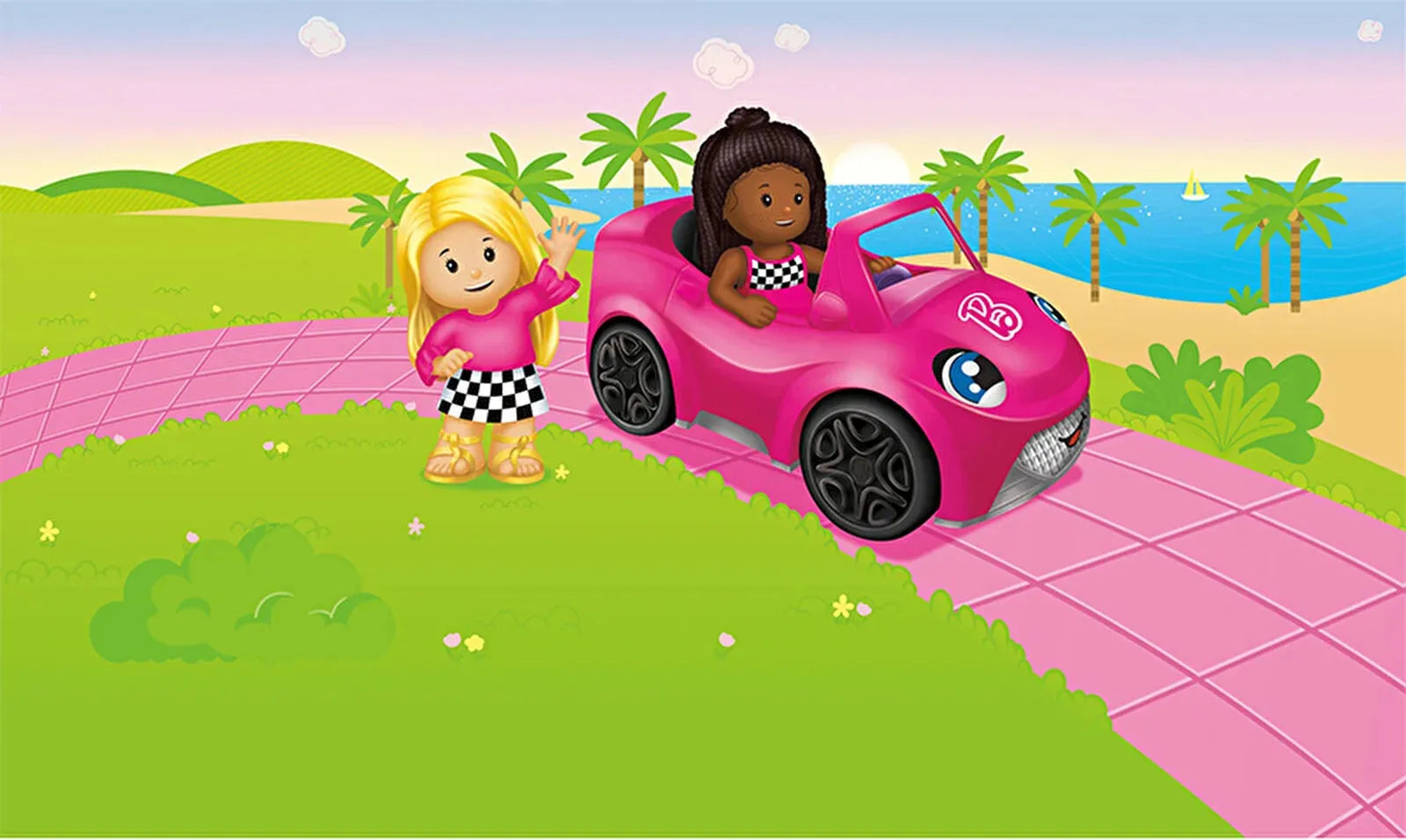 Fisher - Price Little People Barbie Convertible - Fisher - Price - ebebek
