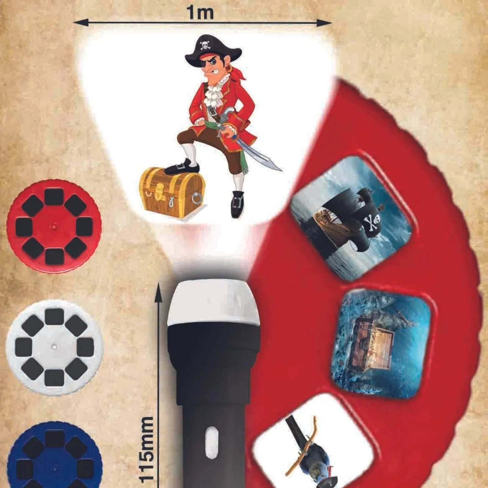 Brainstorm Torch and Projector - Pirate Torch - ebebek - Black Friday