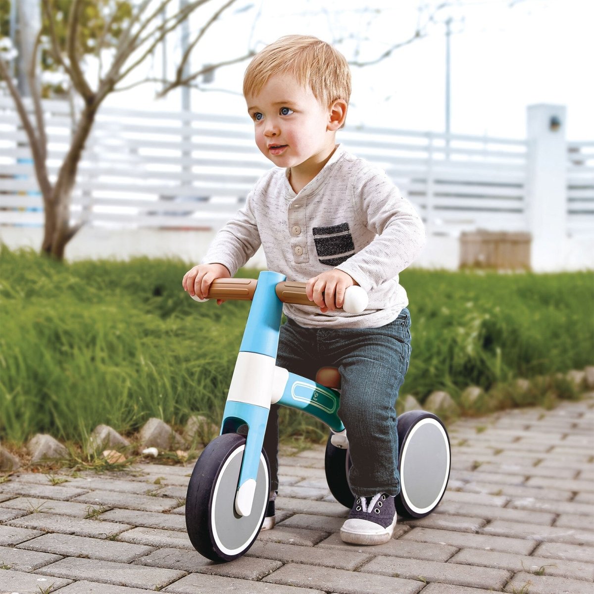 Hape First Ride Toddler Balance Bike, Blue - ebebek - Black Friday