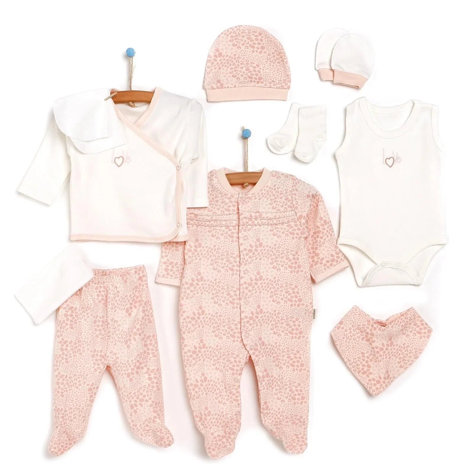 Bebbek Baby Girl 10 Pcs Newborn Starter Set - Light Pink - ebebek - Black Friday