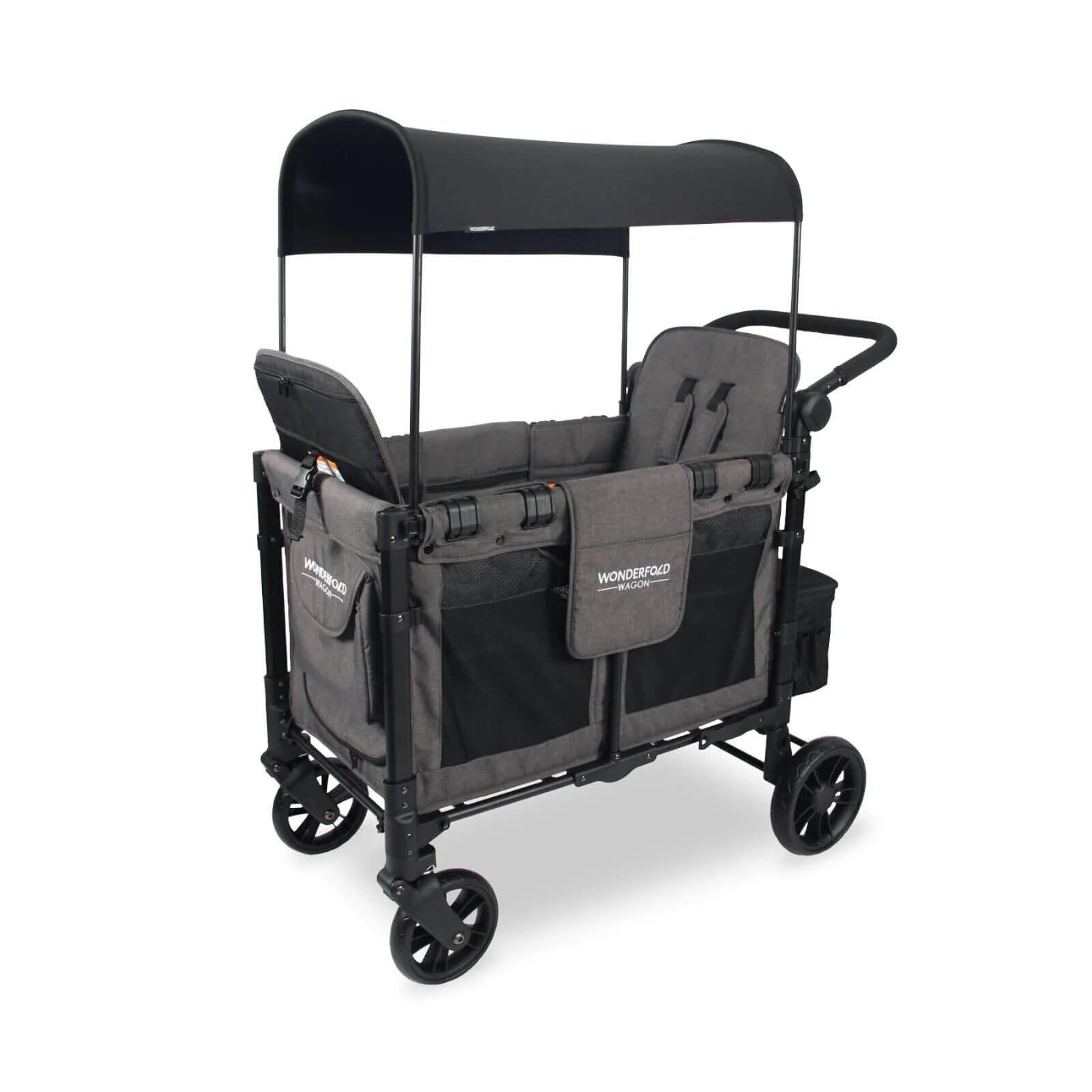 Wonderfold W2 Elite Double Stroller Wagon - Charcoal Grey - ebebek - Black Friday