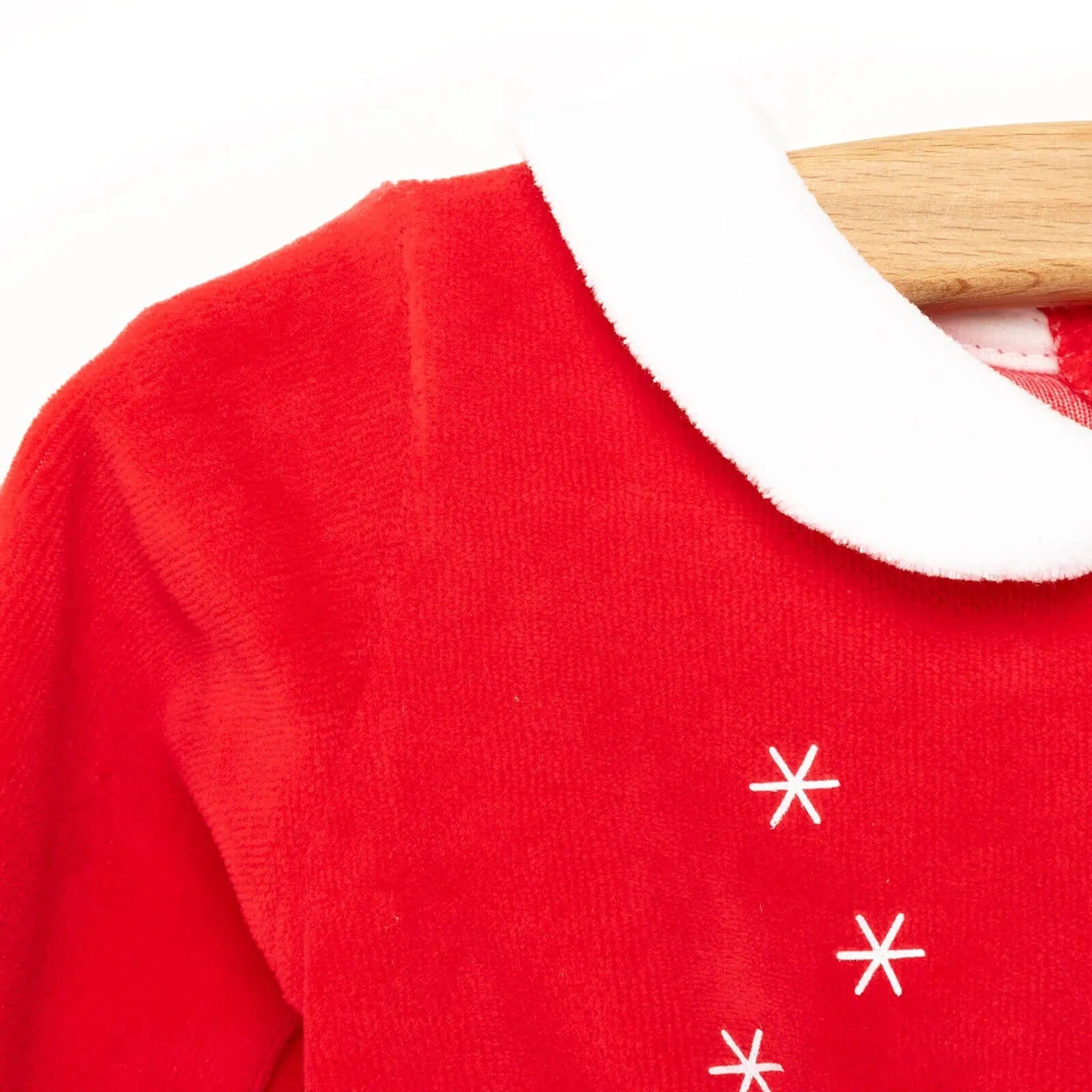 My First Christmas Newborn Girl Velvet Dress - Red - ebebek - Black Friday