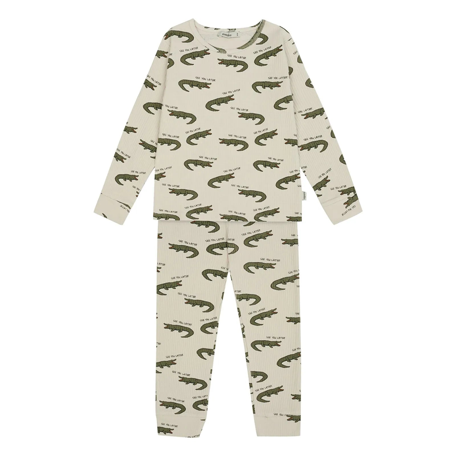Antebies Crocodile Fun Rib Pyjama - ebebek - Black Friday