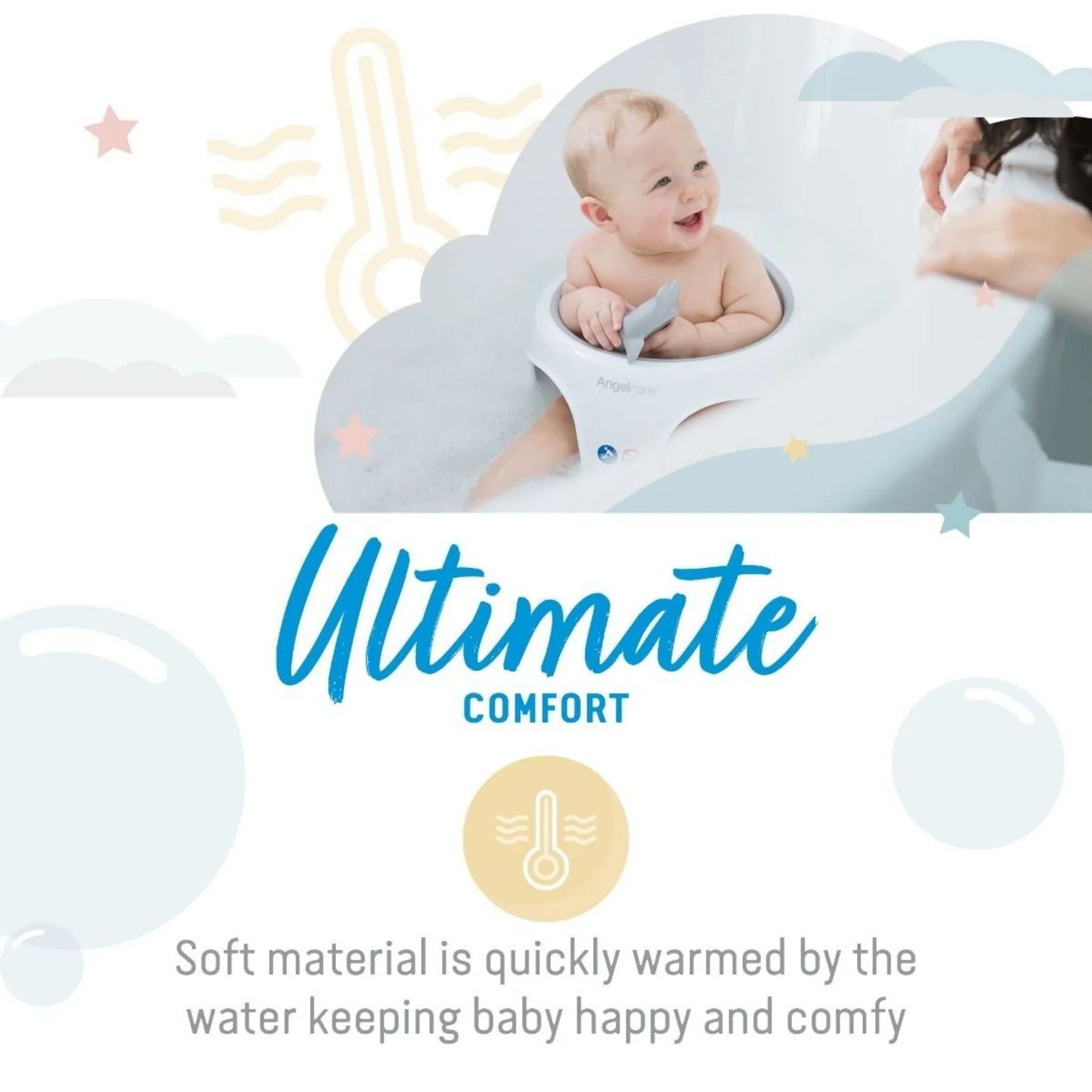 Angelcare Soft Touch Baby Bath Seat - Grey - ebebek - Black Friday