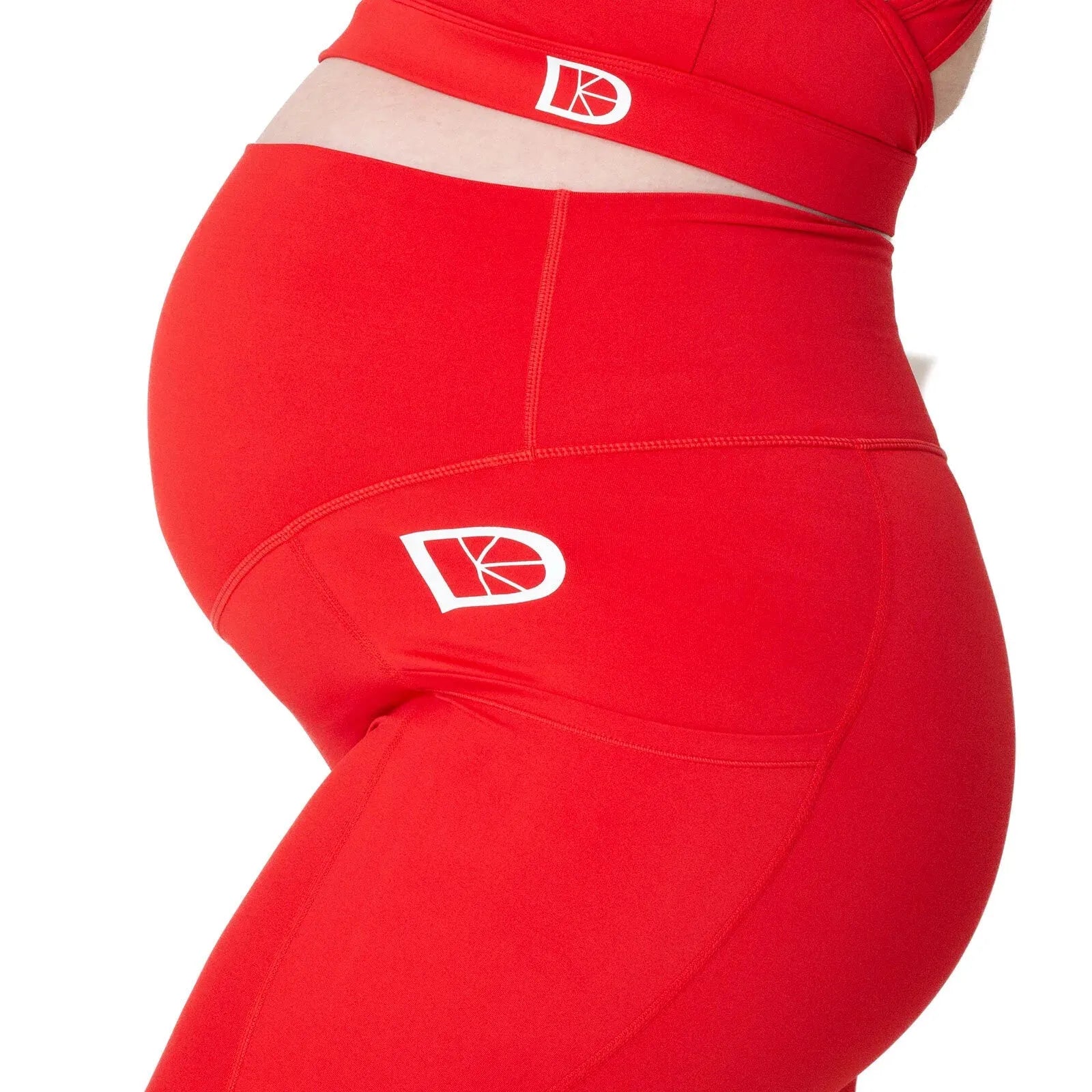 Latched Maternity and Postnatal Active Support Leggings - Red - ebebek - Black Friday