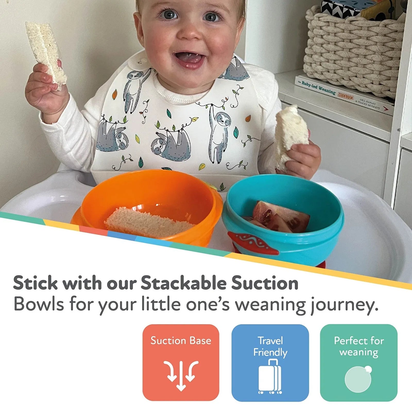 Nuby Suction Bowls Pack of 2 - ebebek - Black Friday