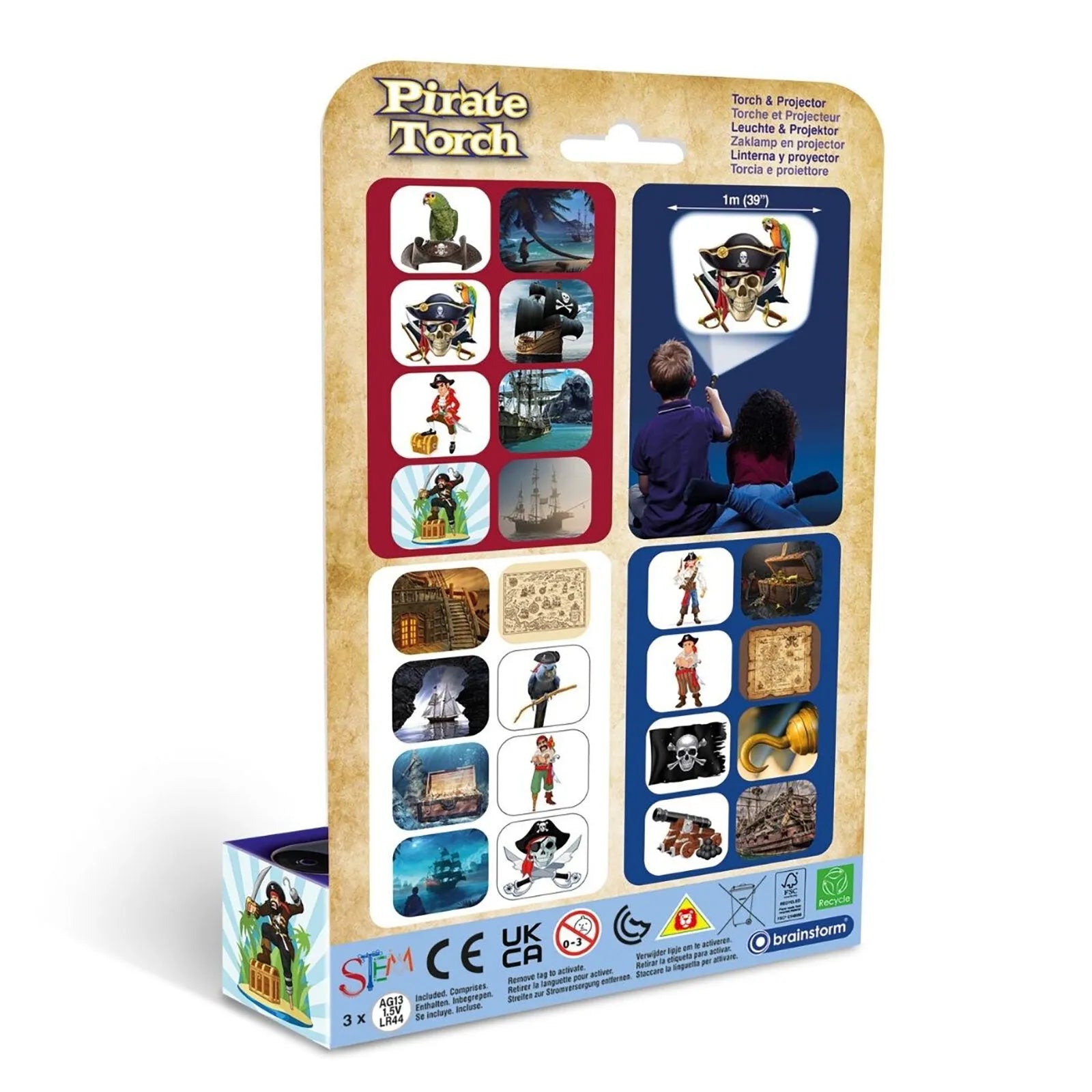 Brainstorm Torch and Projector - Pirate Torch - ebebek - Black Friday