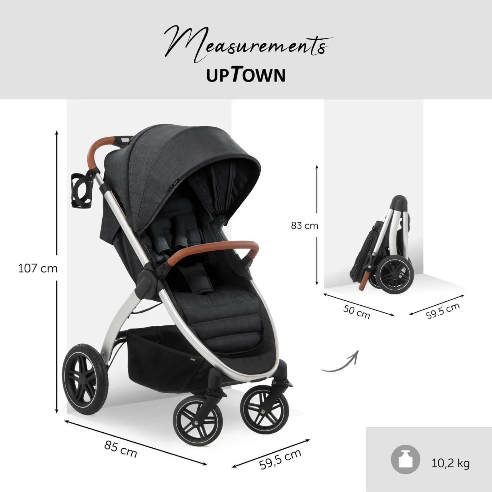 Hauck Uptown Pushchair - Black - ebebek - Black Friday