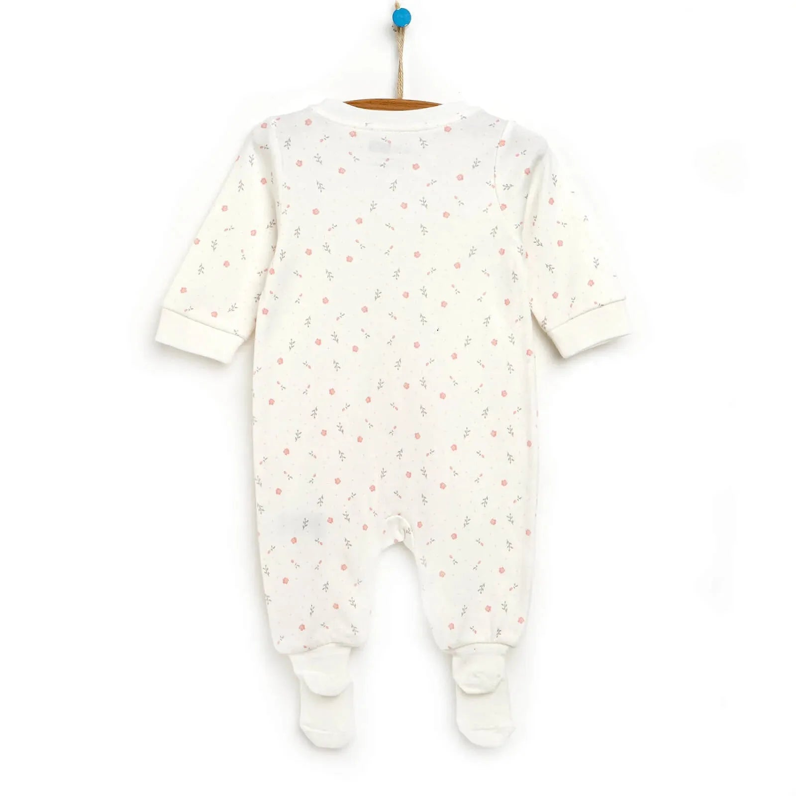 HelloBaby Newborn Baby Girl Footed Jumpsuit - White - ebebek - Black Friday