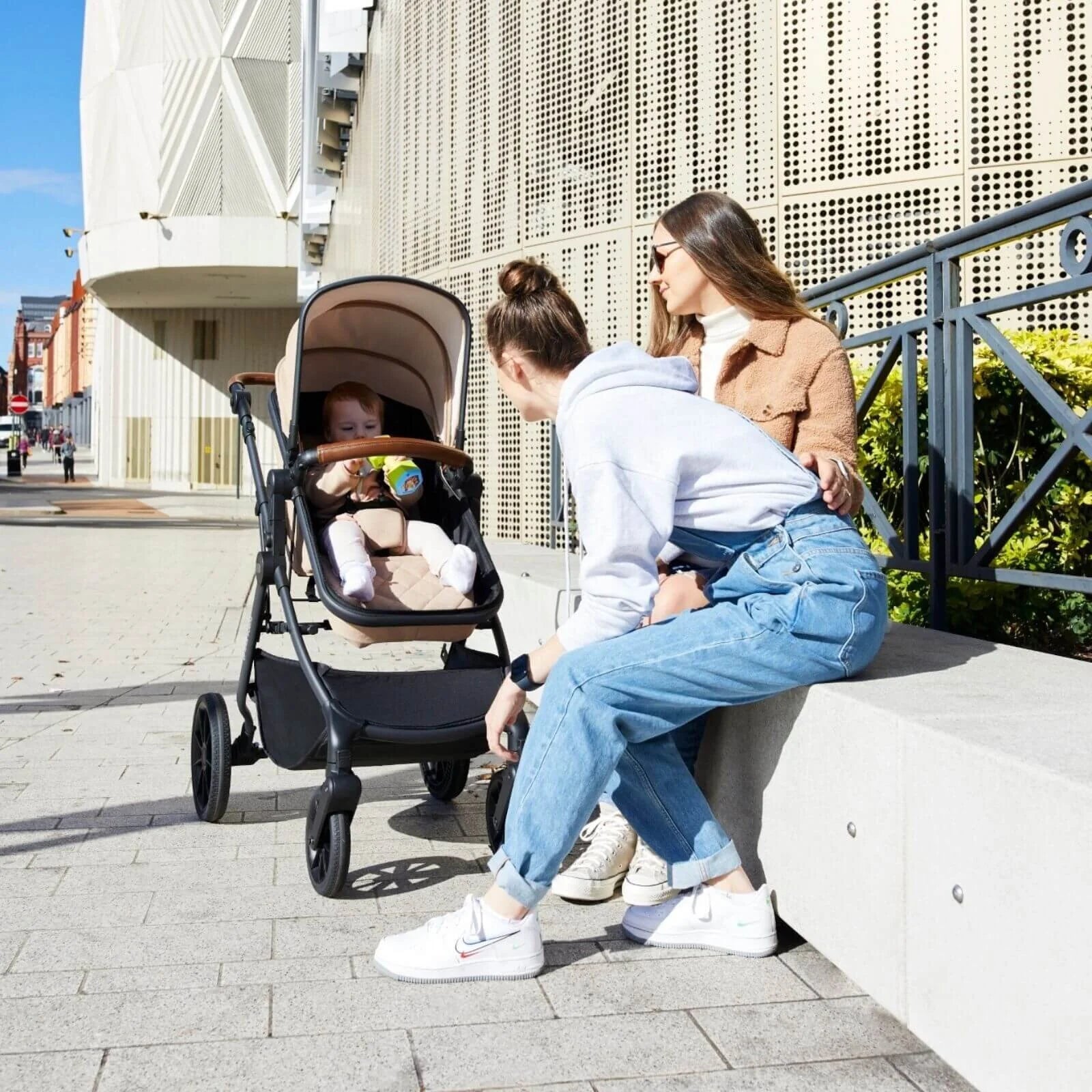 Ickle Bubba Cosmo 2 - in - 1 Pushchair & Carrycot - Black/Graphite Grey/Tan - ebebek - Black Friday