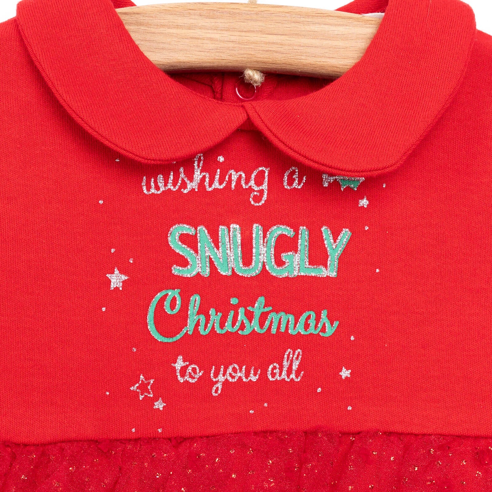 Bebetto Newborn Christmas Holiday Footed - Red - ebebek - Black Friday