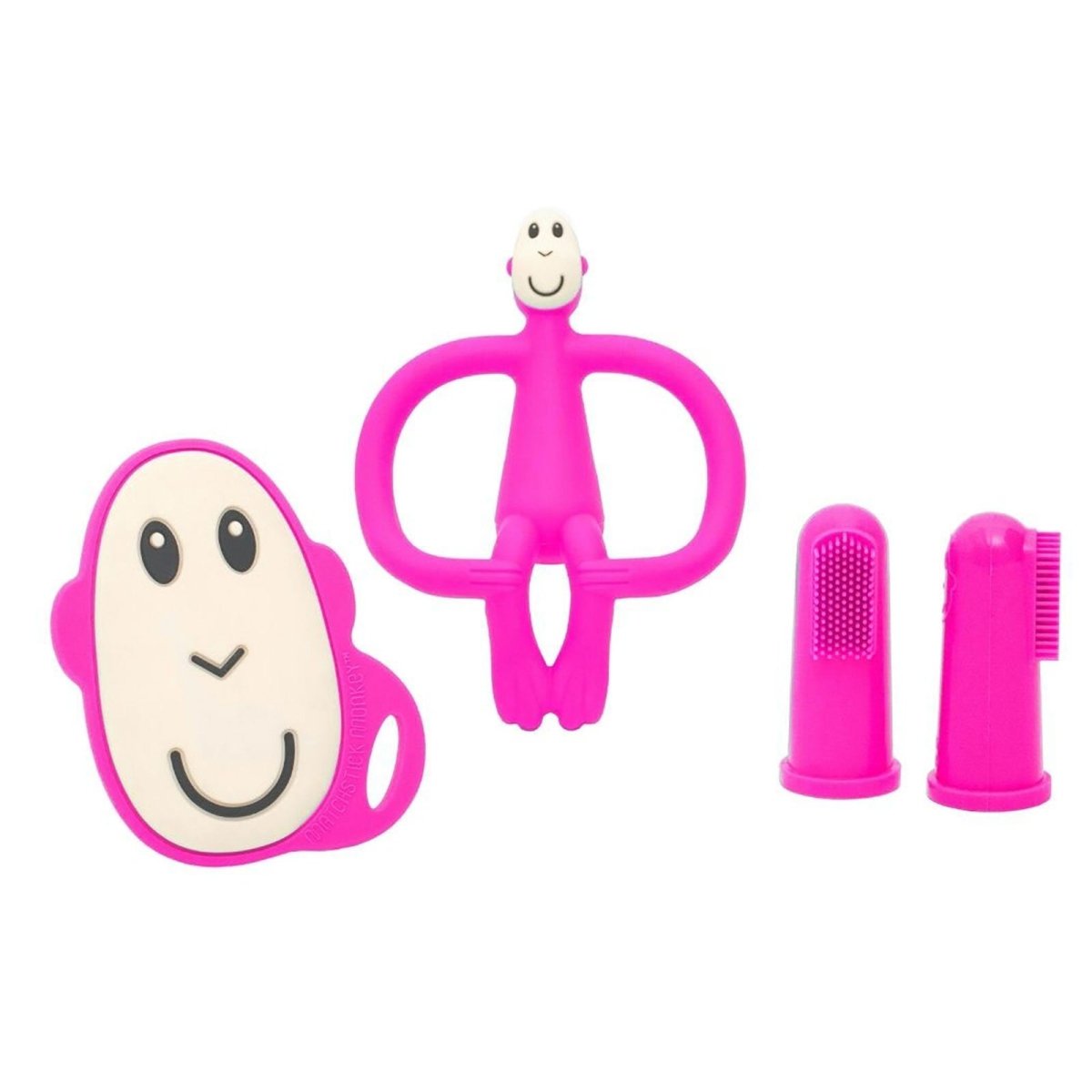 Matchstick Monkey Monkey Teething Starter Set - Pink - ebebek - Black Friday