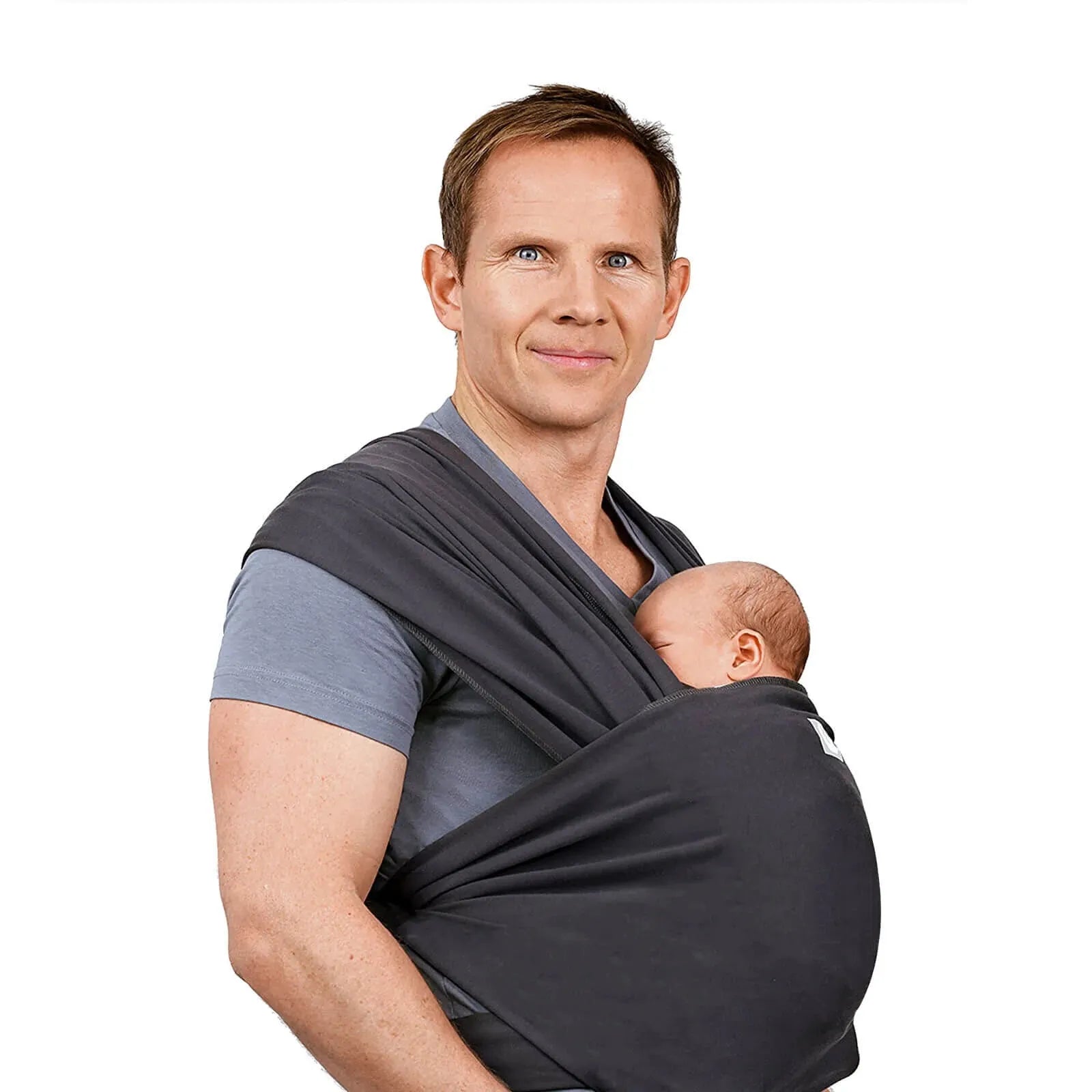 Gaia Carry Stretchy Baby Wrap Organic Cotton - Graphite - Gaia Carry - ebebek