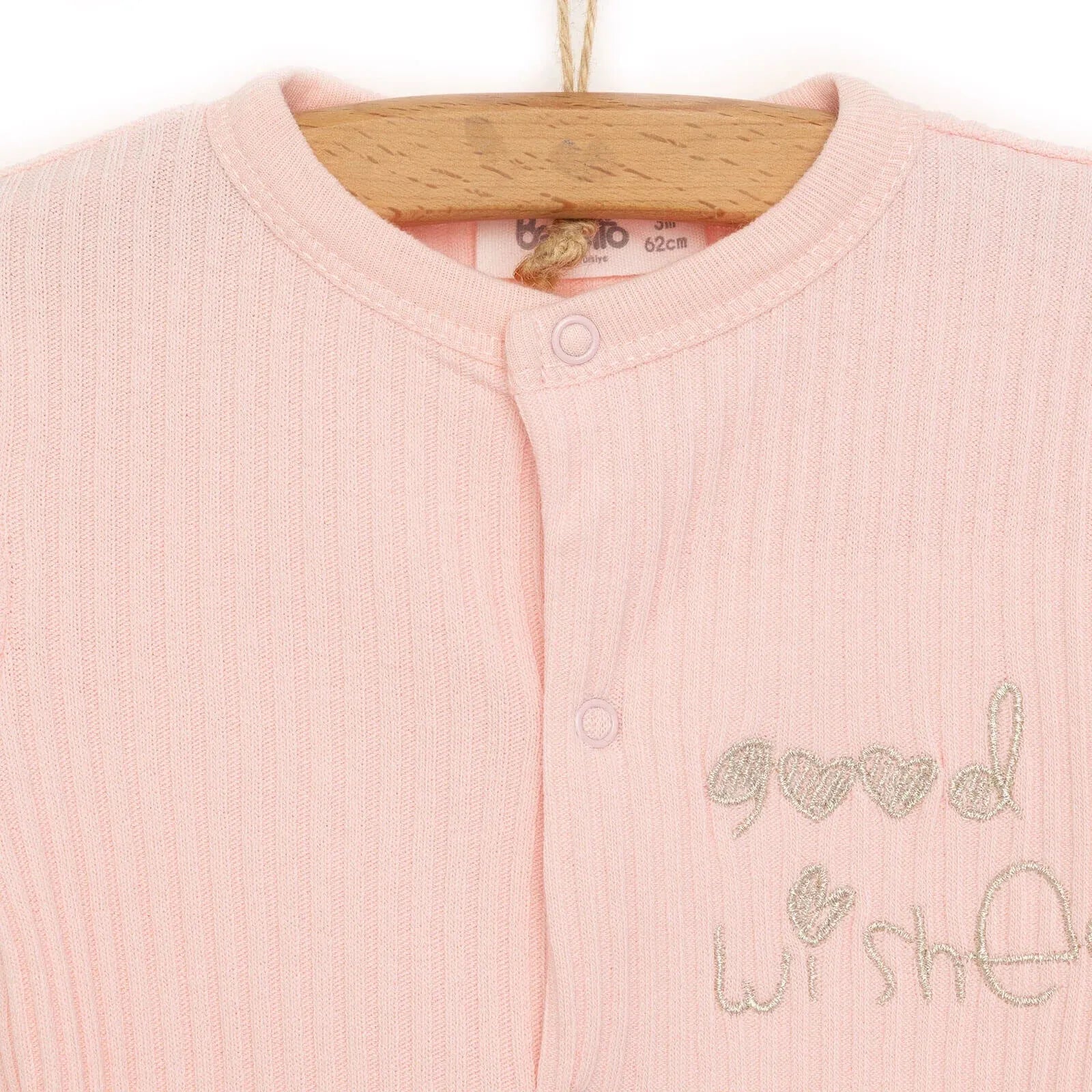 Bebetto Newborn Good Wishes Jumpsuit - Pink - ebebek - Black Friday