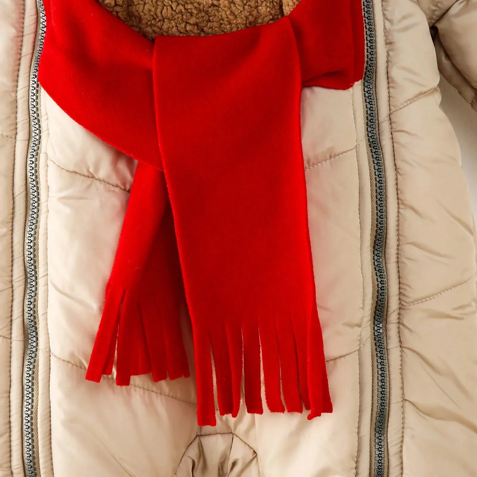 Midimod Baby Boy Snowsuit with Double Zip - Beige - ebebek - Black Friday