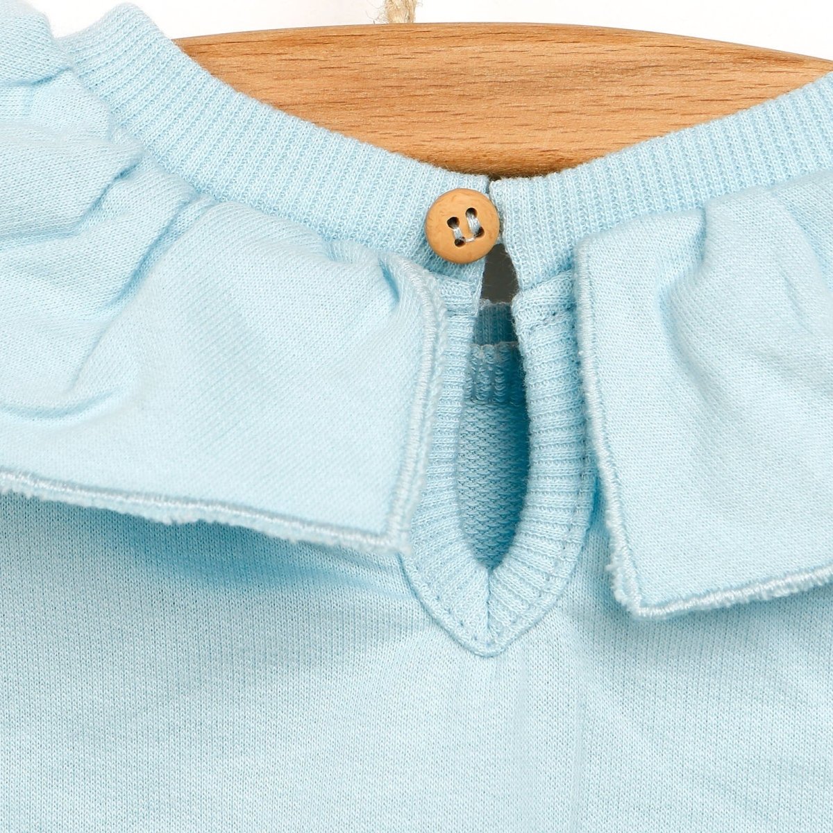 Tuffy Sweatshirt Collared - Footless Bottom - Light Blue - ebebek - Black Friday