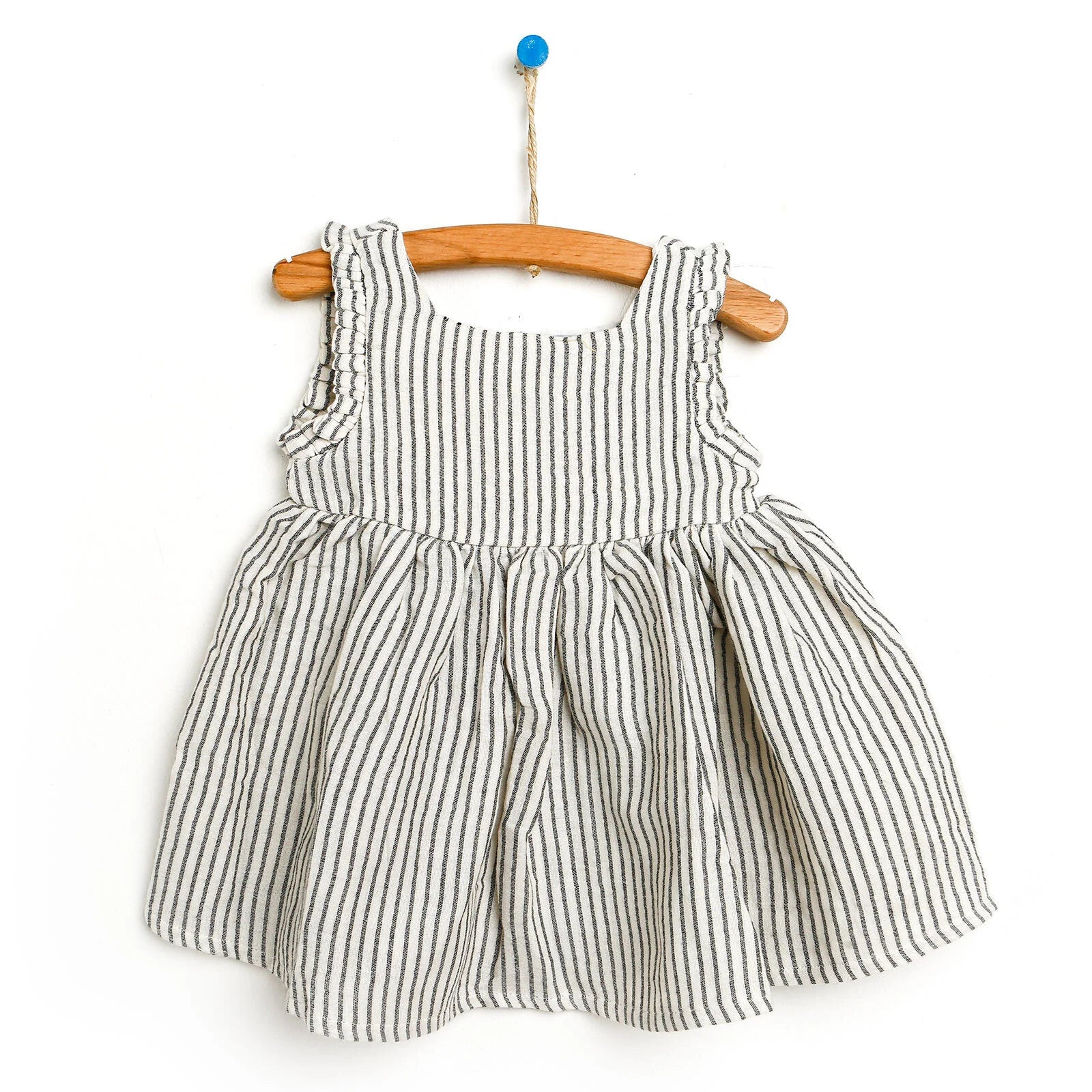 HelloBaby Basic Baby Girl Back Button De - Ecru - ebebek - Black Friday