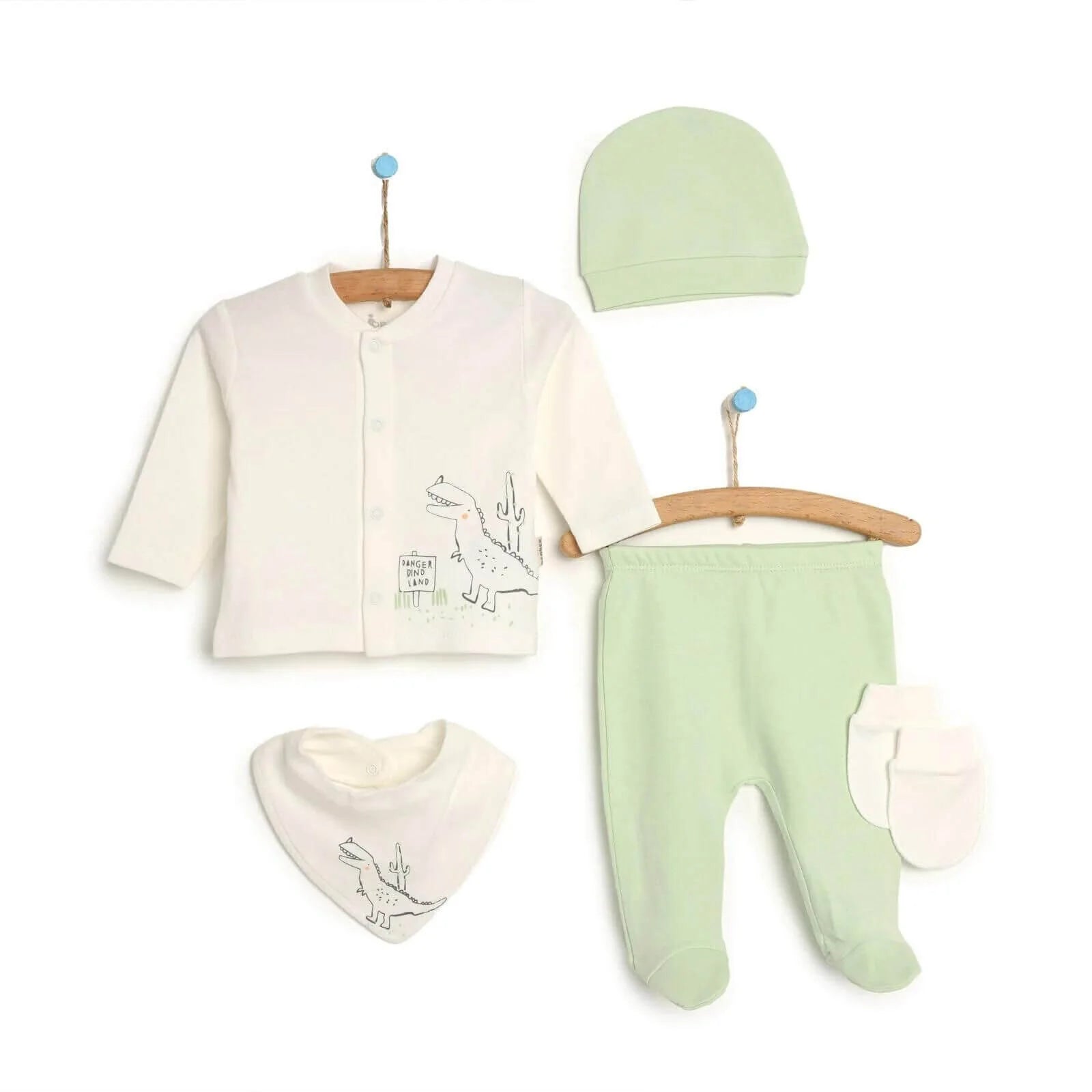 Bebbek Baby Boy 5 Pcs Newborn Gift Starter Set - Green - ebebek - Black Friday