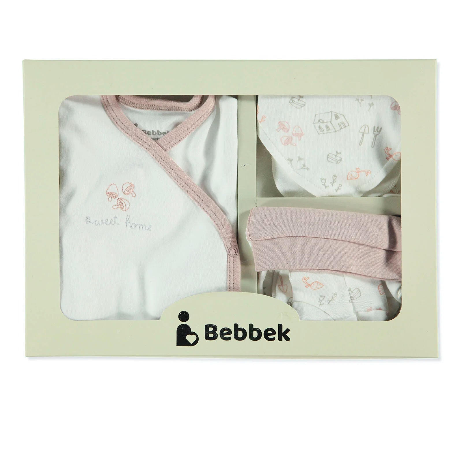 Bebbek Baby Girl 5 Pcs Newborn Gift Starter Set - Ecru - ebebek - Black Friday