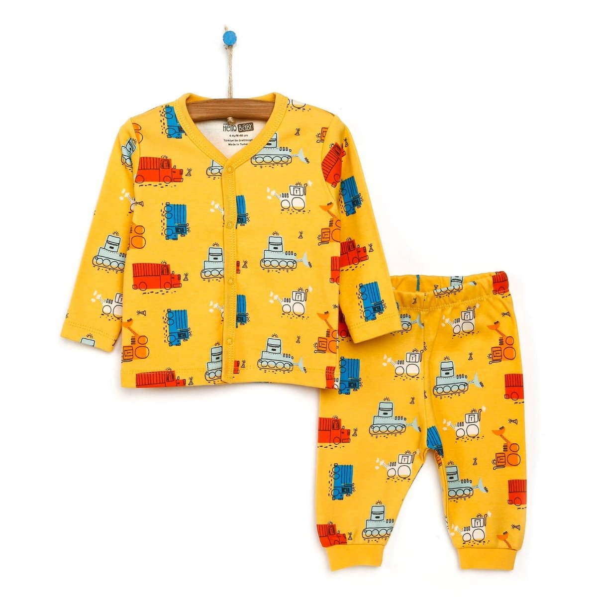 HelloBaby Basic Baby Boy Pyjamas Set - Yellow - ebebek - Black Friday