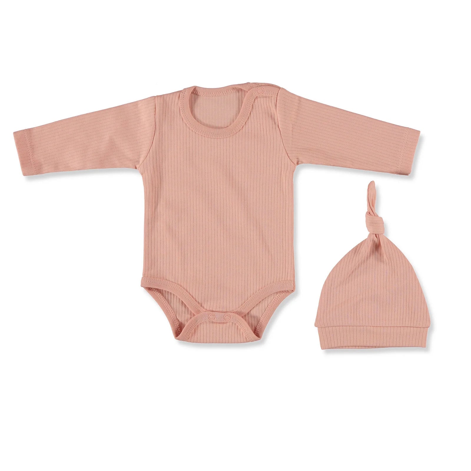 Bebbek Camisole Wrapover 4 Pcs Newborn Gift Starter Set - Salmon - ebebek - Black Friday