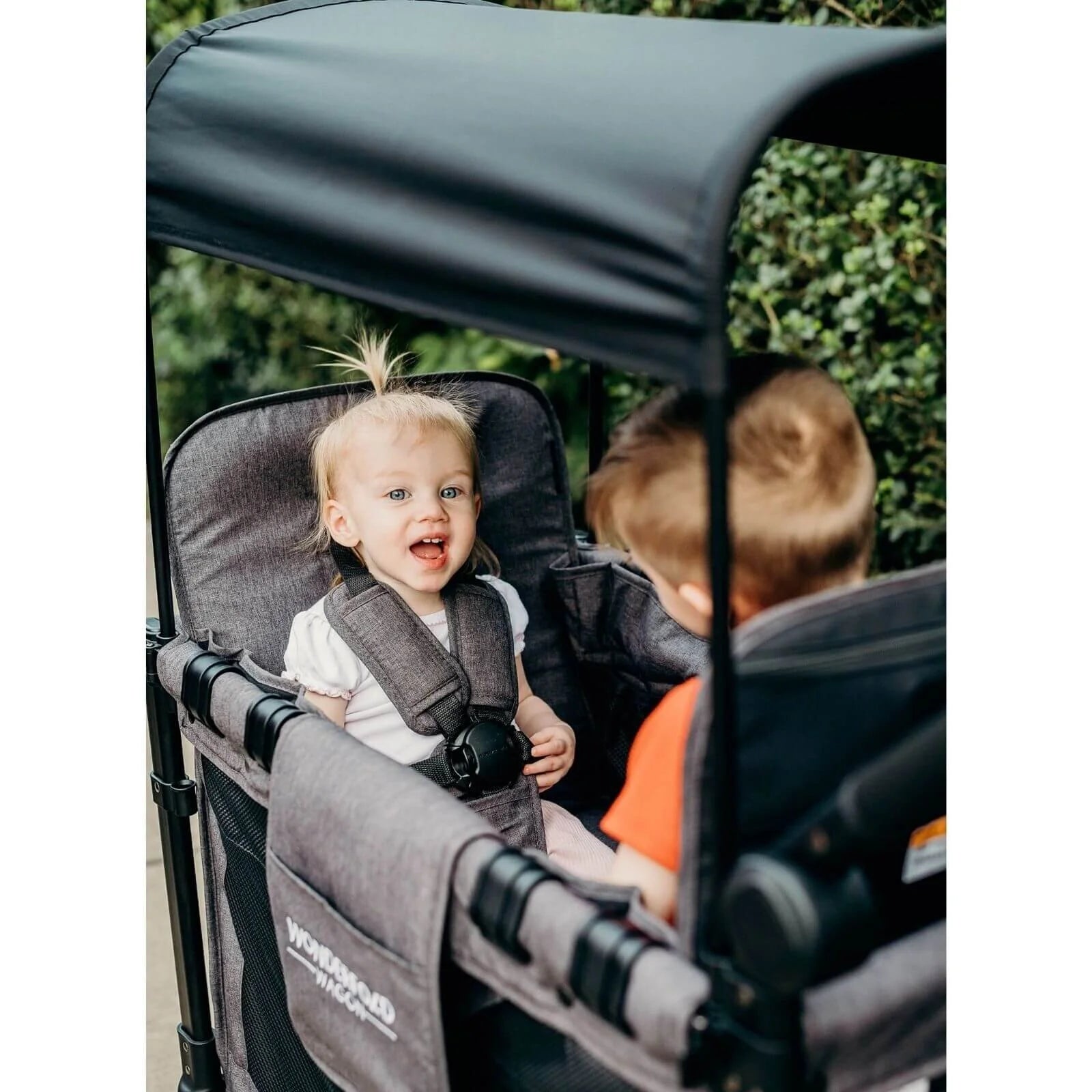 Wonderfold W2 Elite Double Stroller Wagon - Charcoal Grey - ebebek - Black Friday