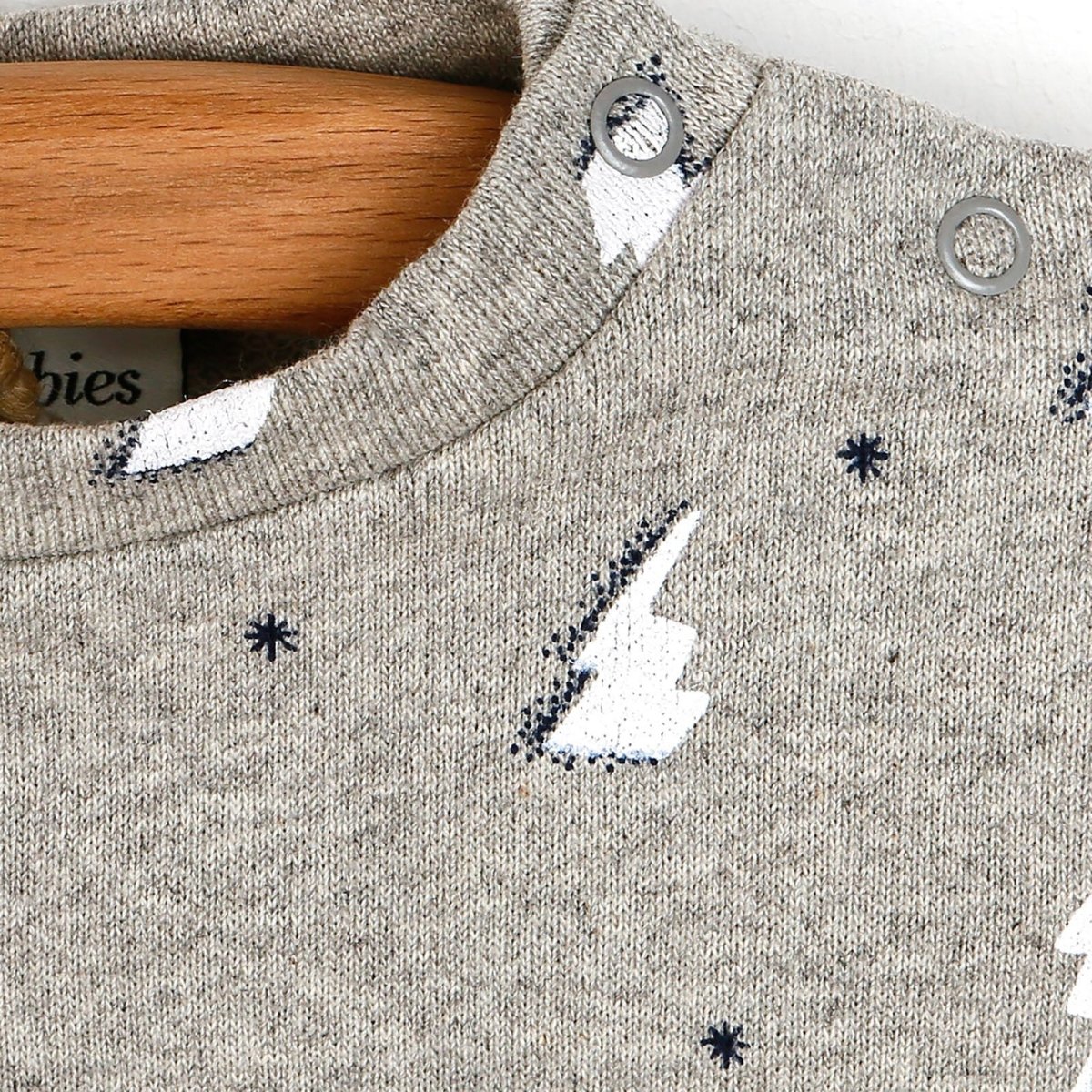Antebies Newborn Sky Organic Sweatshirt - Grey - ebebek - Black Friday