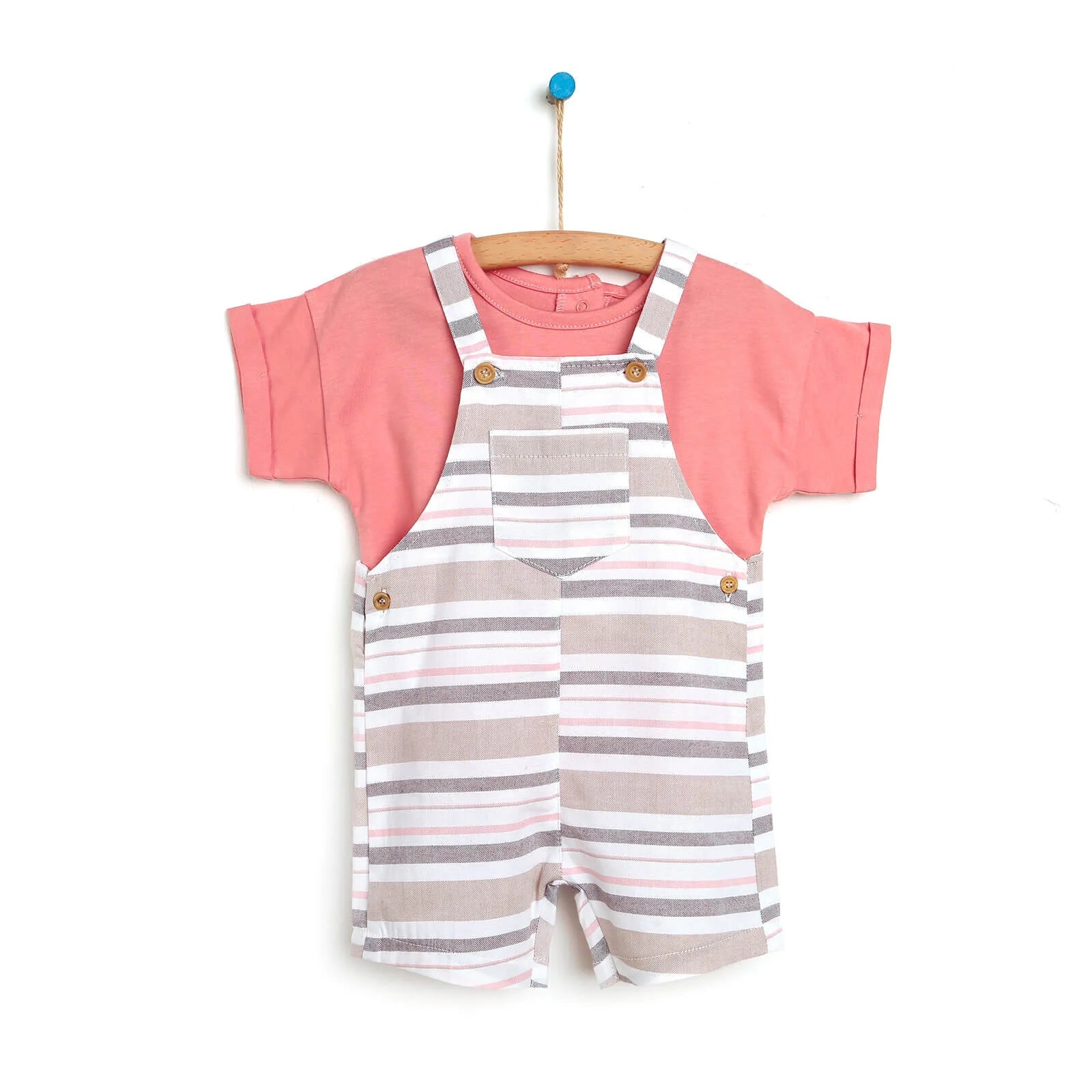 Cassiope Soil Short Dungaree - T-shirt - Orange - ebebek - Black Friday