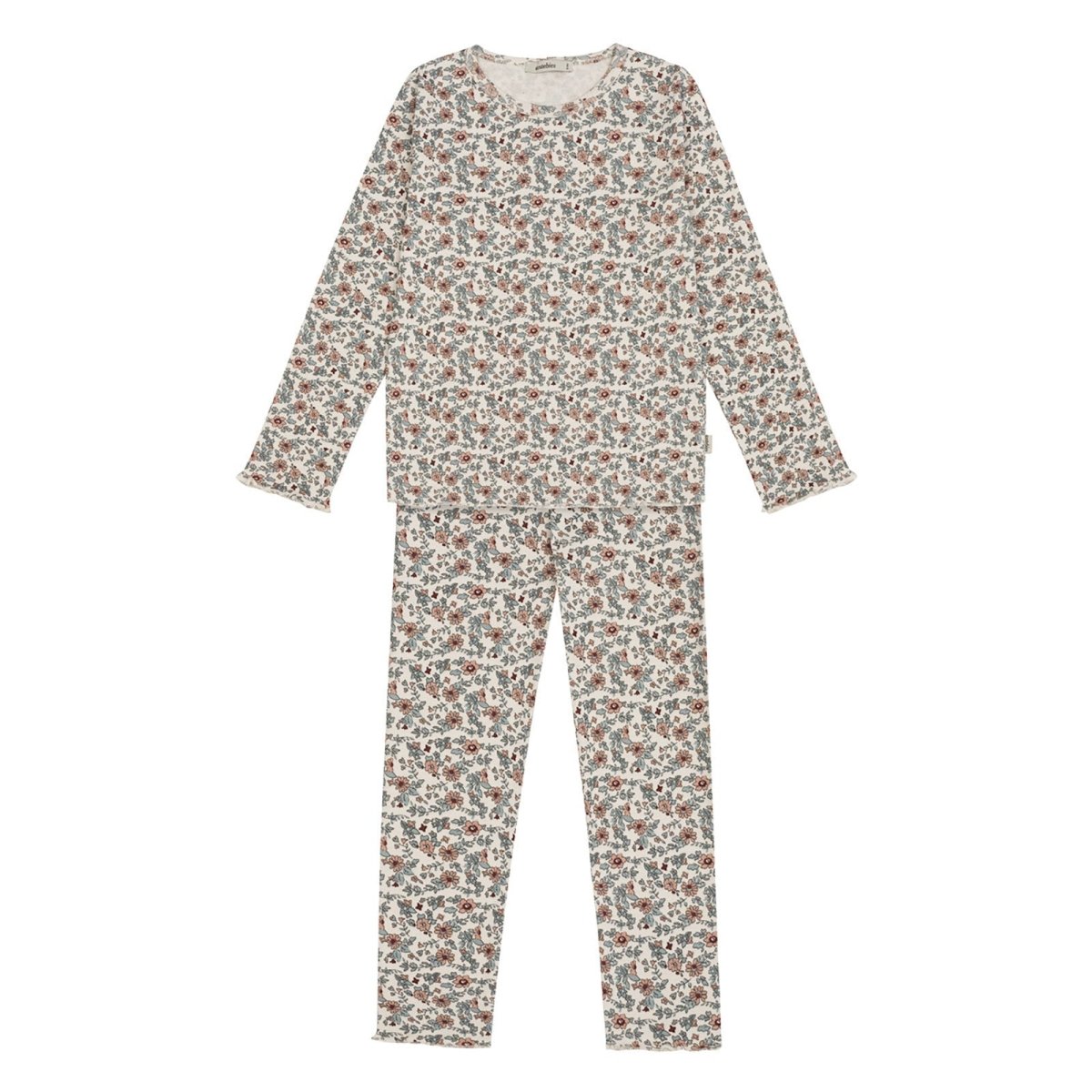 Antebies Winter Flowers Rib Pyjama - ebebek - Black Friday