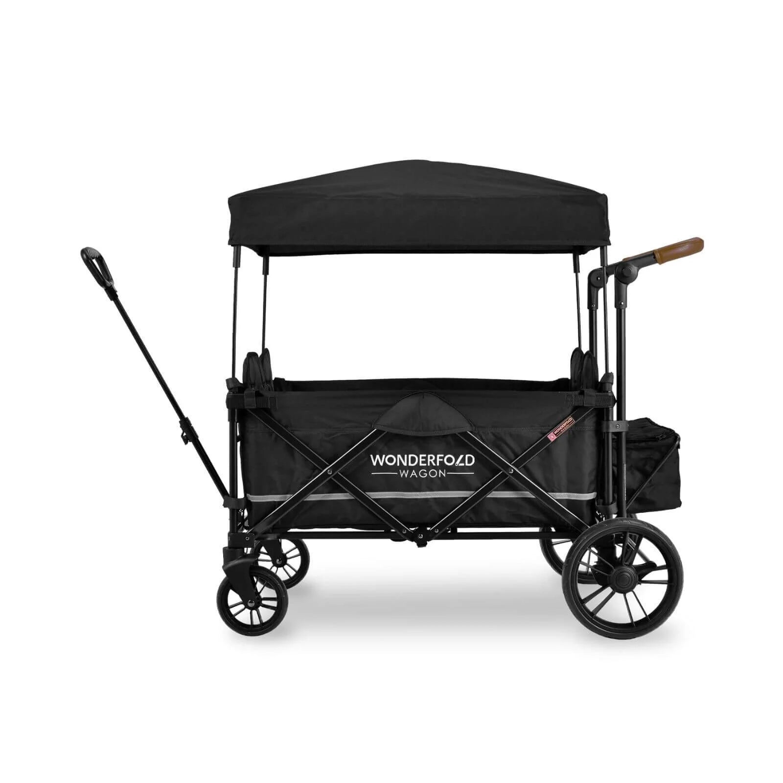 Wonderfold X4 Push & Pull Quad Stroller Wagon - Pitch Black - ebebek - Black Friday