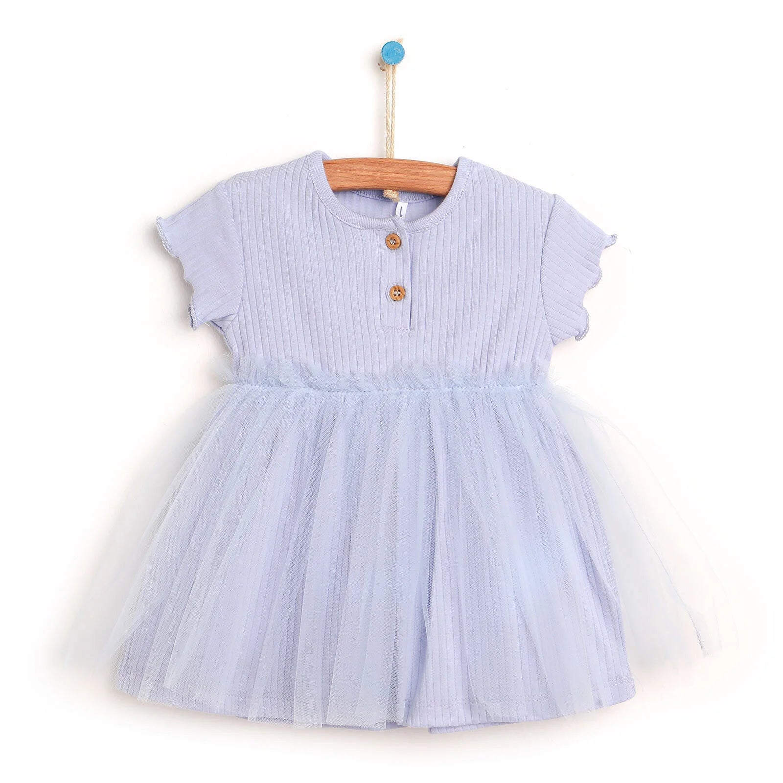 HelloBaby Newborn Dress - Light Blue - ebebek - Black Friday