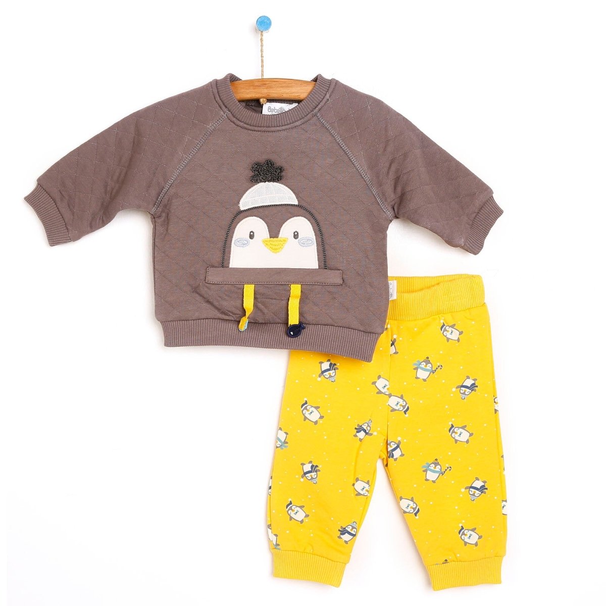 Bebetto Sweatshirt - Footless Bottom - Yellow - ebebek - Black Friday