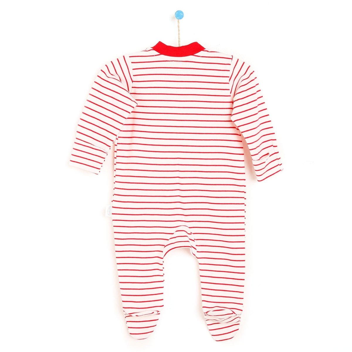 Bebetto Footed Jumpsuit - Red - ebebek - Black Friday