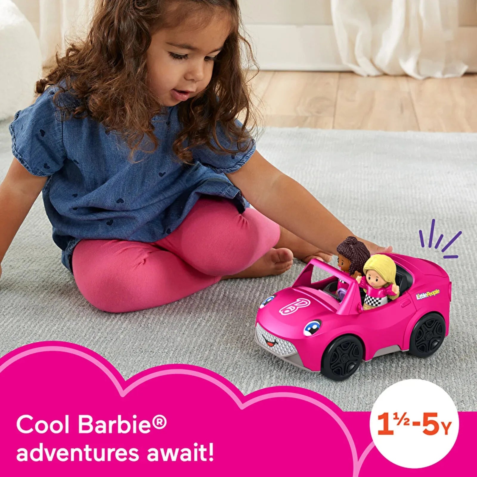 Fisher - Price Little People Barbie Convertible - ebebek - Black Friday