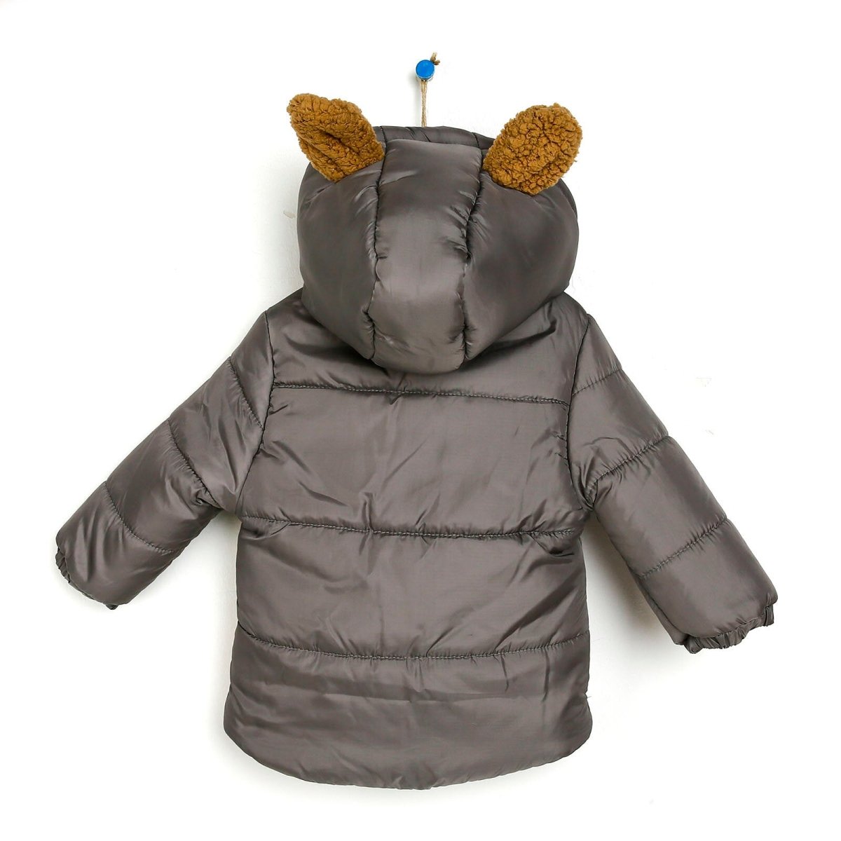 Midimod Baby Boy Coat with Toy Pocket - Dark Grey - ebebek - Black Friday