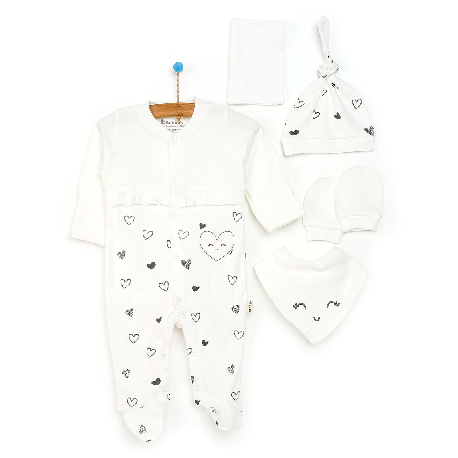 Bebbek Baby Girl 5 Pcs Newborn Gift Starter Set - White - ebebek - Black Friday