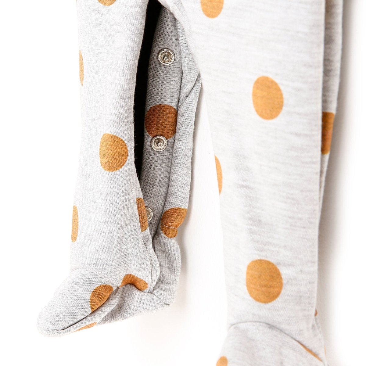 Cassiope Newborn Biscuits Footed Jumpsuit - Grey - ebebek - Black Friday