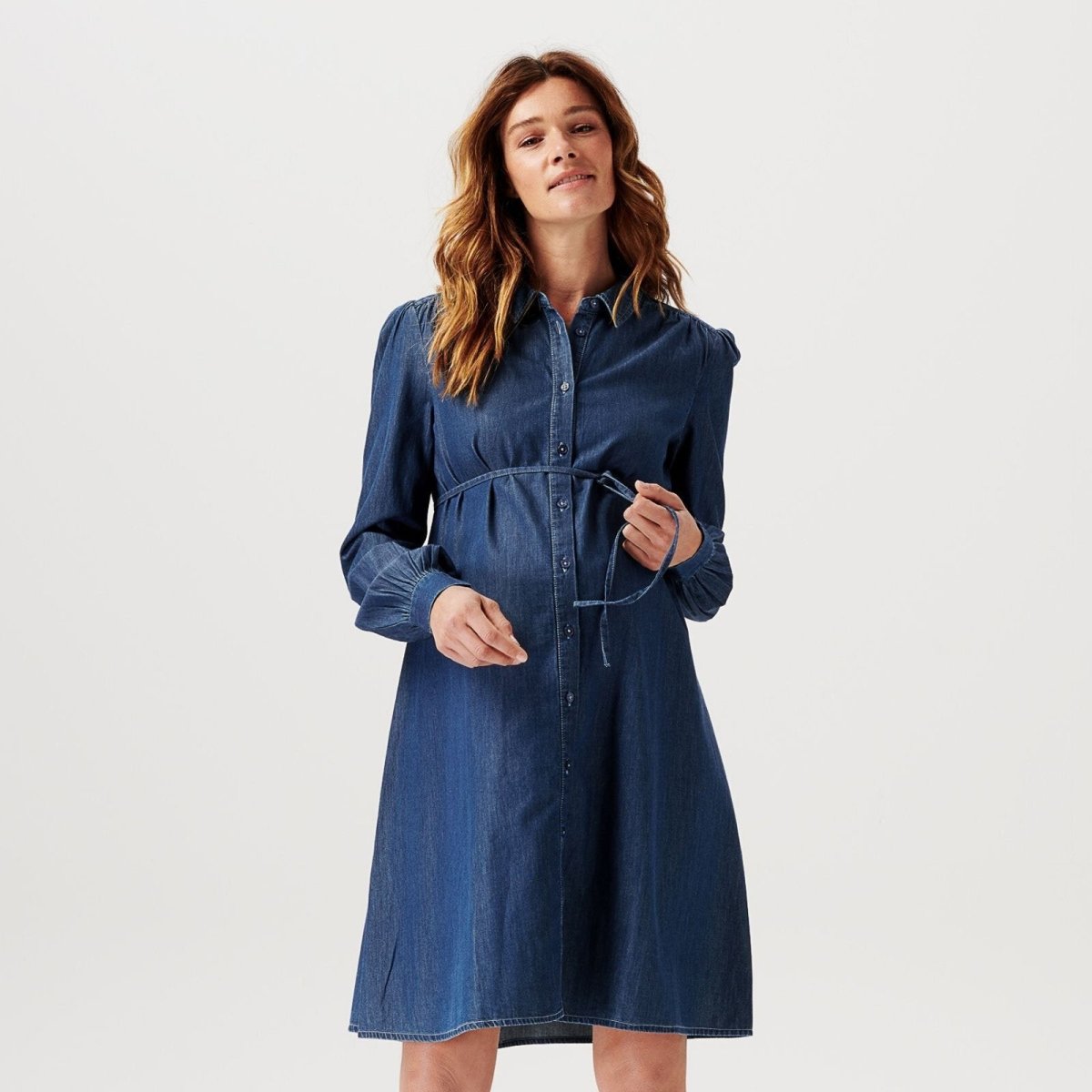 Noppies Nursing Dress Oberlin - Vintage Blue - ebebek - Black Friday