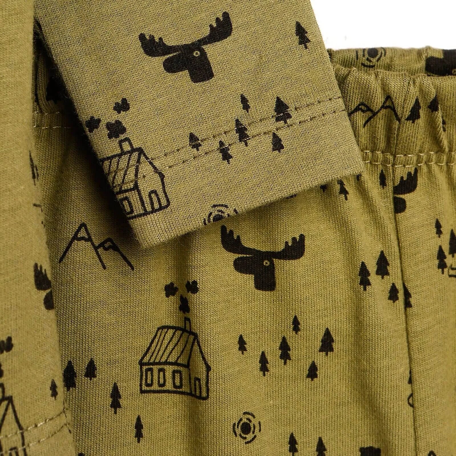 HelloBaby Basic Baby Boy Pyjamas Set - Khaki - ebebek - Black Friday