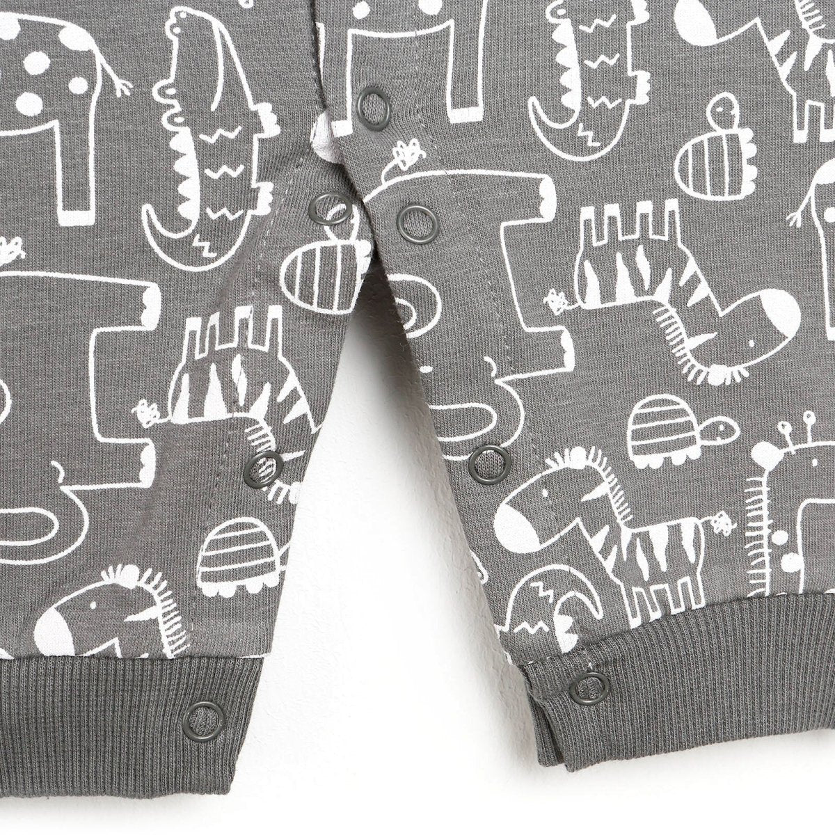 For My Baby Newborn Wild Jumpsuit - Dark Grey - ebebek - Black Friday