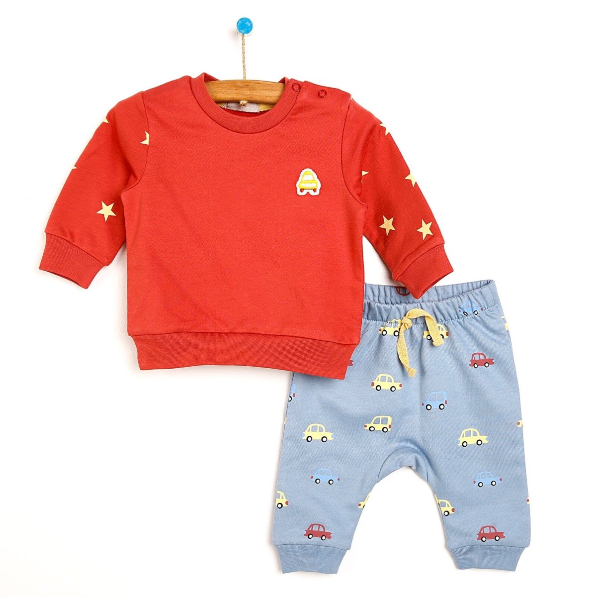 Cassiope Newborn Cool Boy Sweatshirt Legging Starter Set - Blue - ebebek - Black Friday