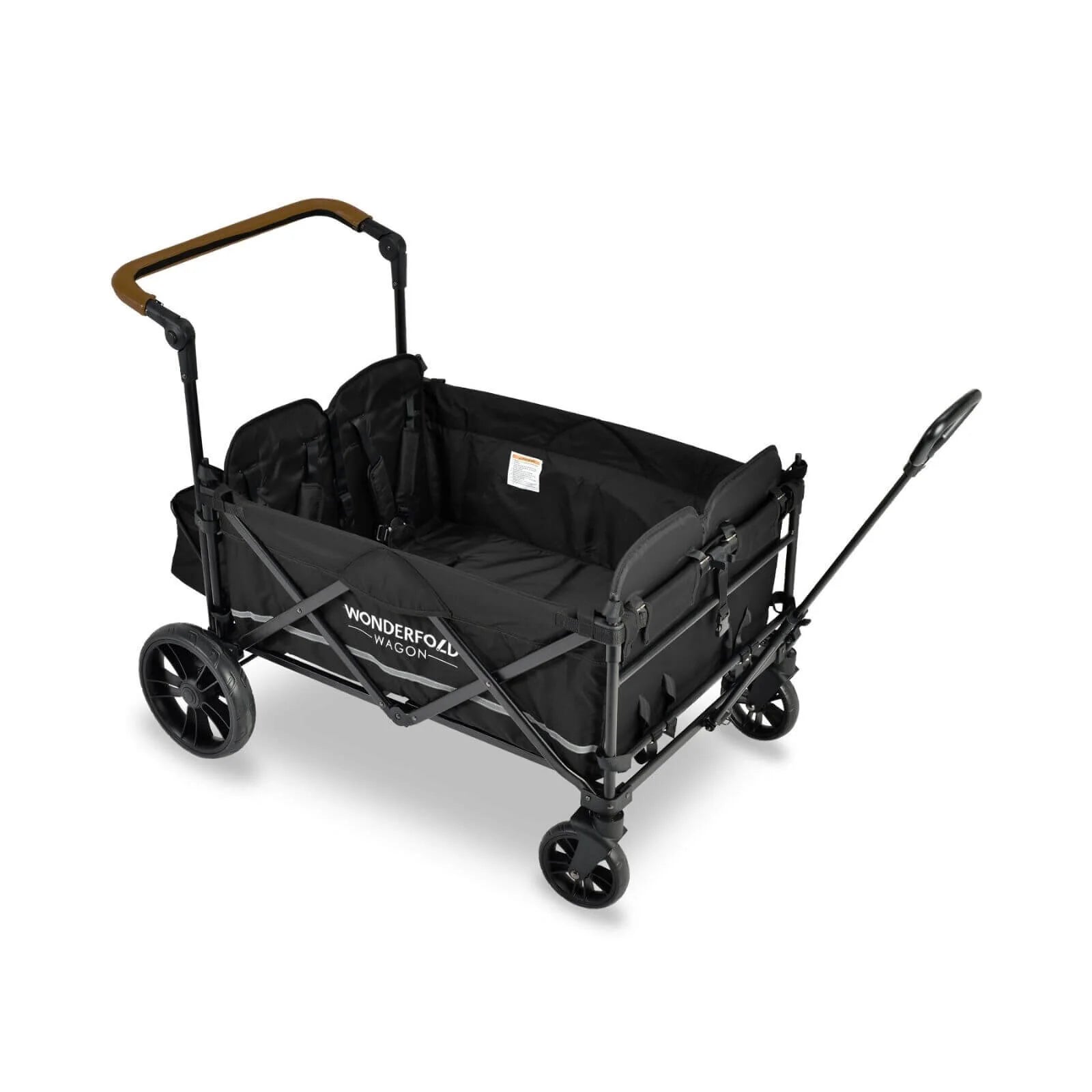 Wonderfold X4 Push & Pull Quad Stroller Wagon - Pitch Black - ebebek - Black Friday