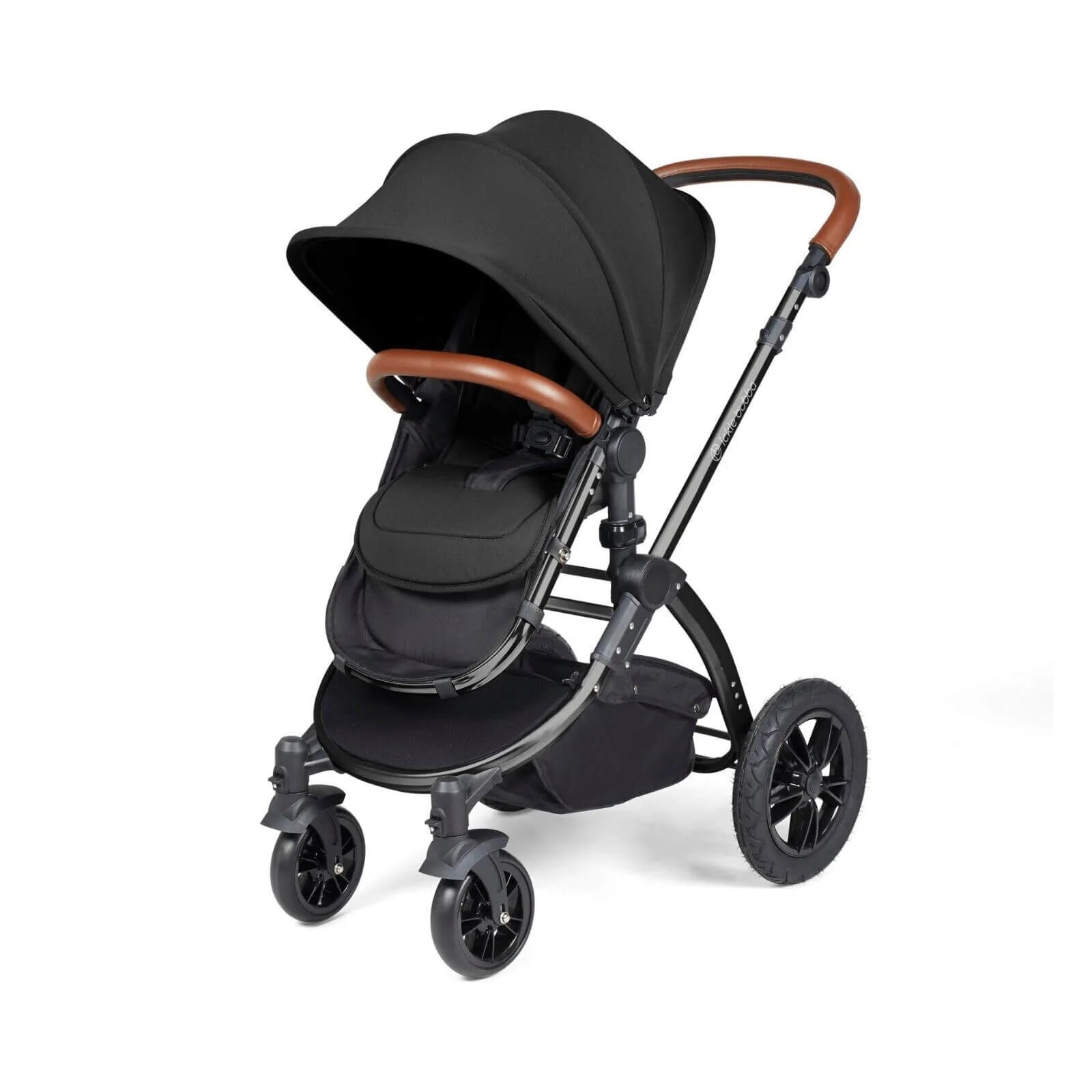 Ickle Bubba Stomp Luxe 2 - in - 1 Pushchair & Carrycot - Black/Midnight/Tan - Ickle Bubba - ebebek