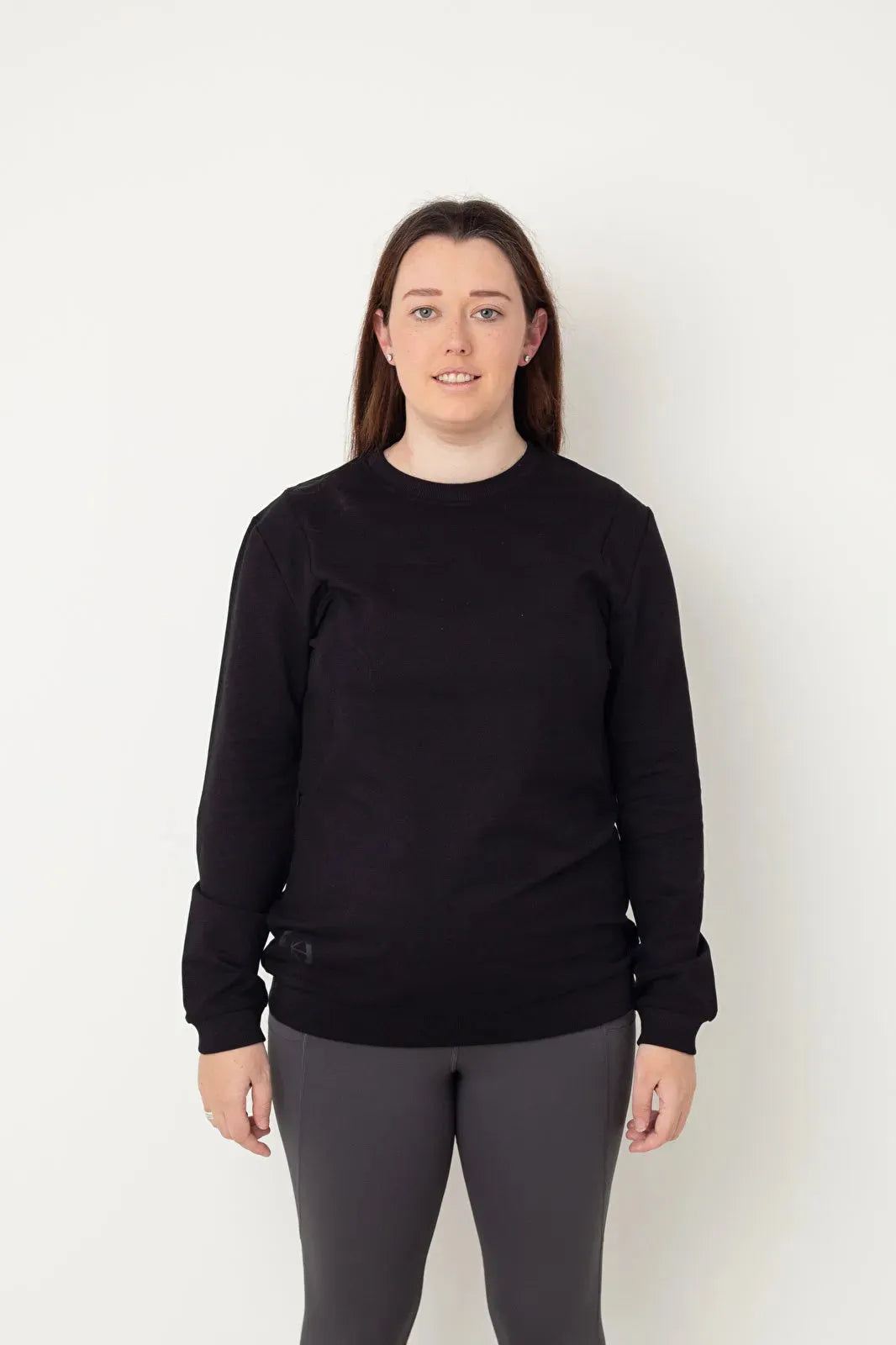 Latched Nursing Crew Sweatshirt - Black - ebebek - Black Friday