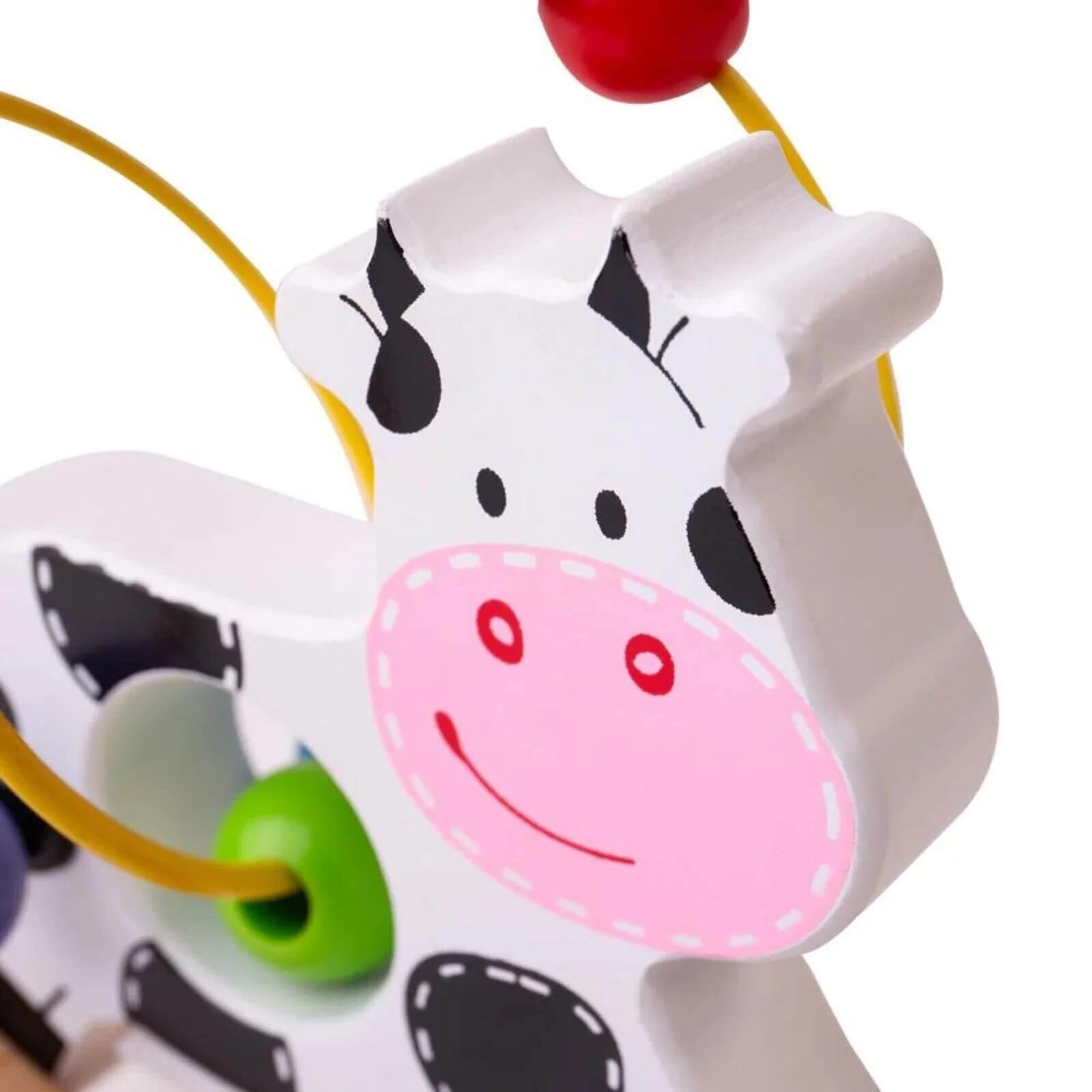 Bigjigs Toys Rocking Bead Frame Cow - ebebek - Black Friday