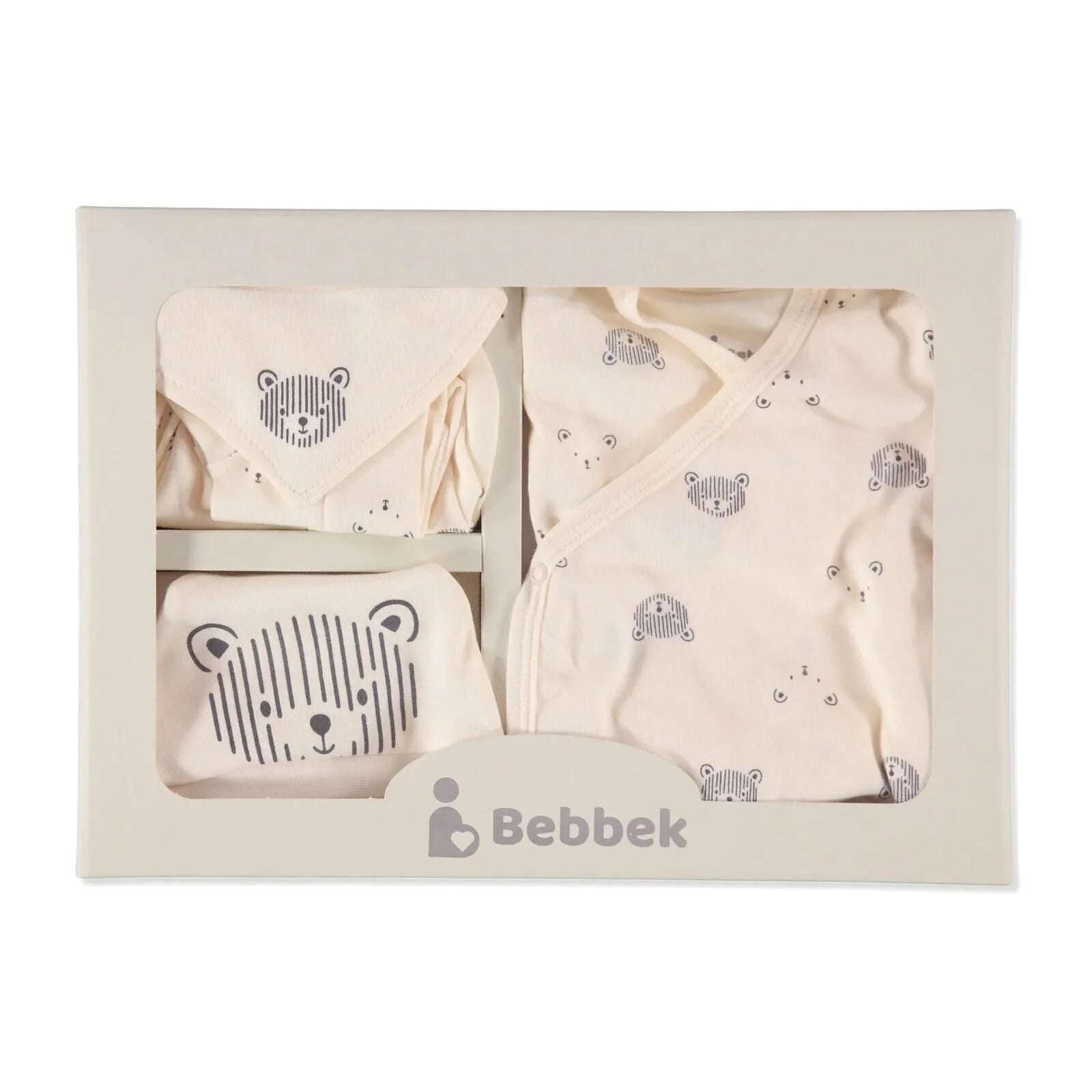 Bebbek Baby Boy 5 Pcs Newborn Starter Set - White - ebebek - Black Friday