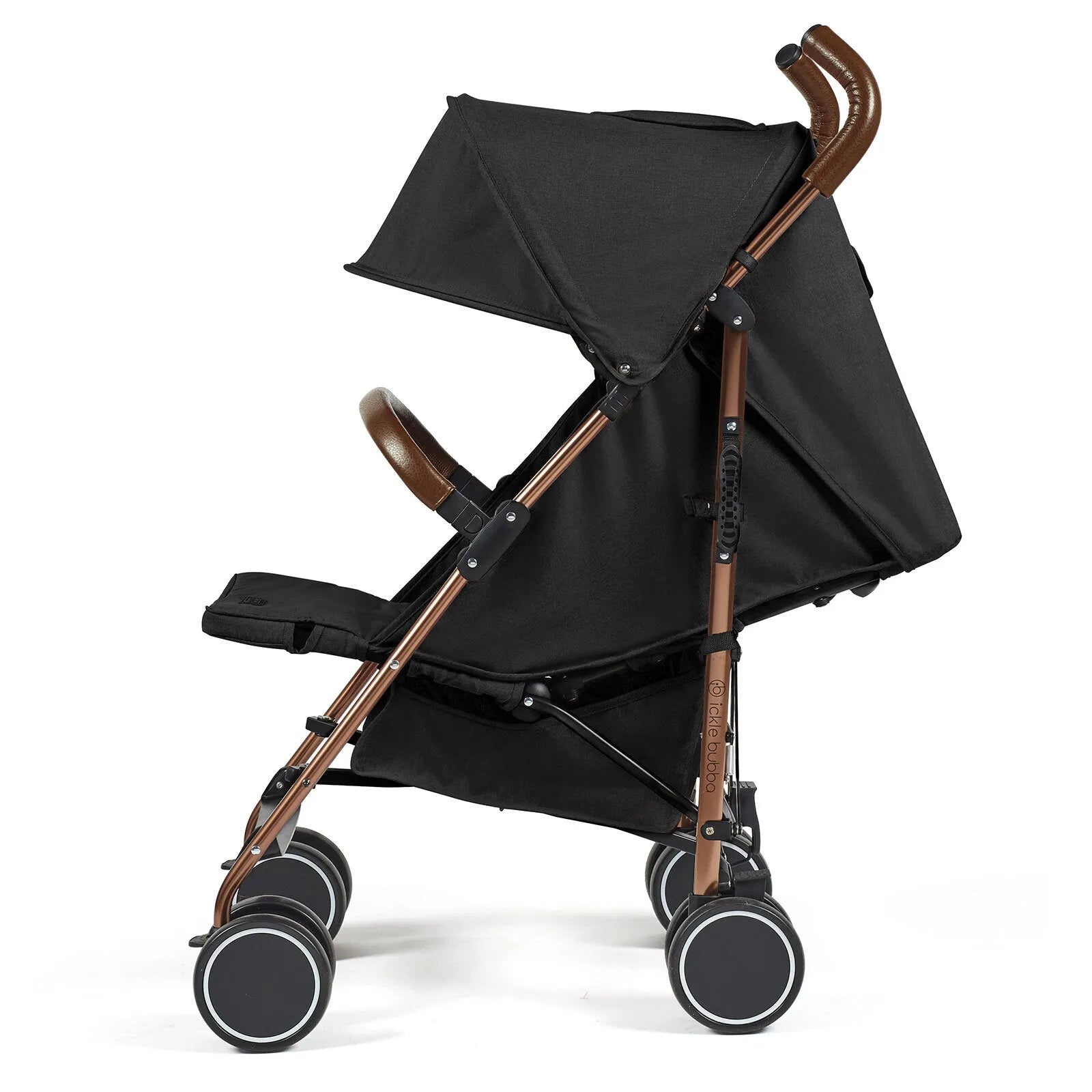Ickle Bubba Discovery Prime Stroller Black on Rose - Ickle Bubba - ebebek