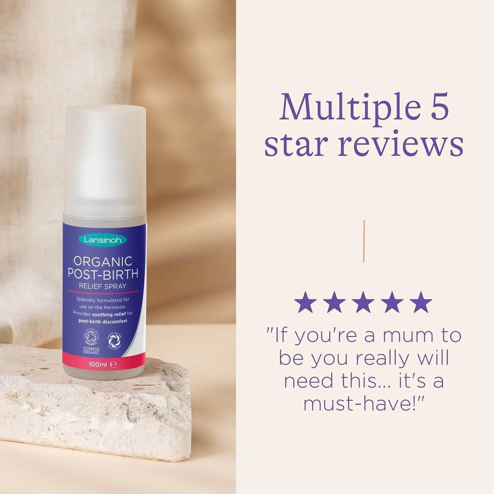 Lansinoh Organic Post - Birth Relief Spray 100ml - ebebek - Black Friday