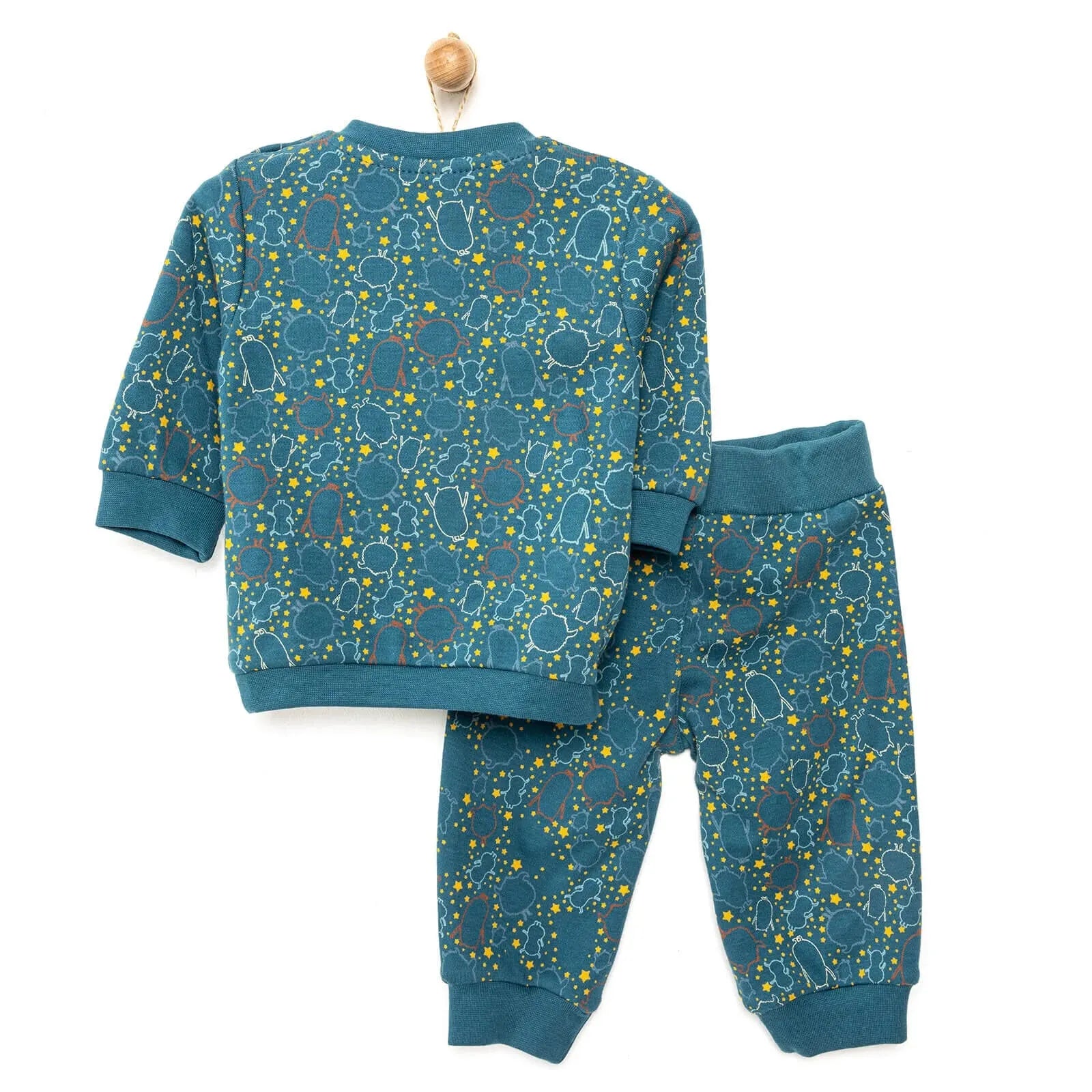 HelloBaby Basic Winter Themed Baby Tracksuit - Dark Blue - ebebek - Black Friday