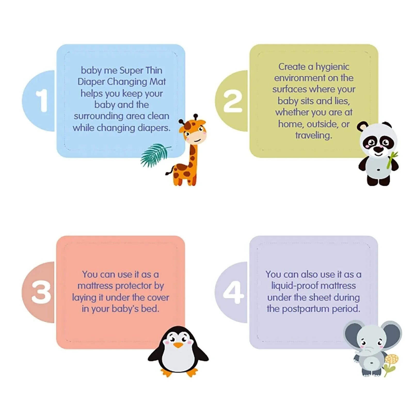 baby me Super Thin Baby Nappy Changing Mats 60x90cm - 40 pcs - ebebek - Black Friday